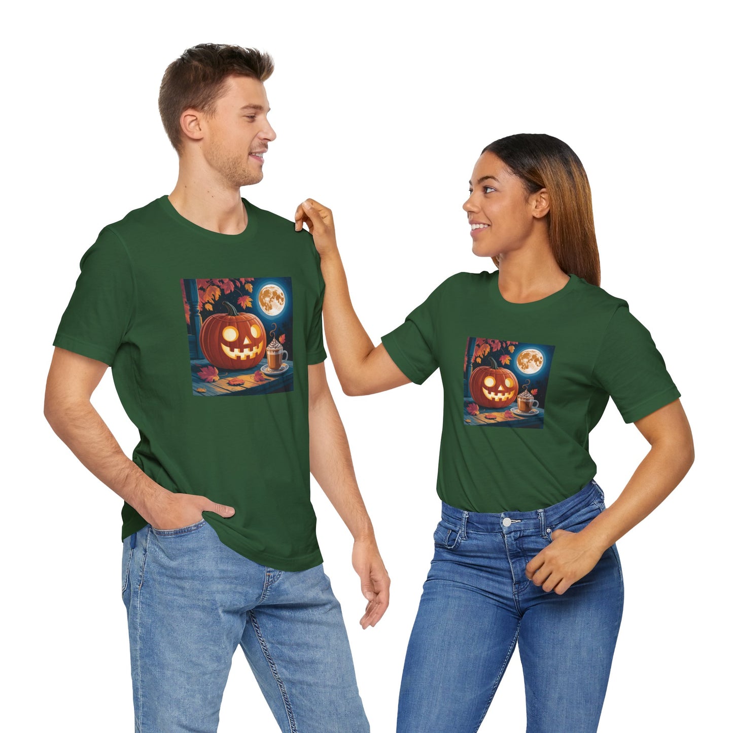 Fall In Love With Fall, Unisex Fall T-Shirt, Halloween Shirt, Cozy Fall Apparel, Seasonal Graphic Tee, Pumpkin Spice Tee