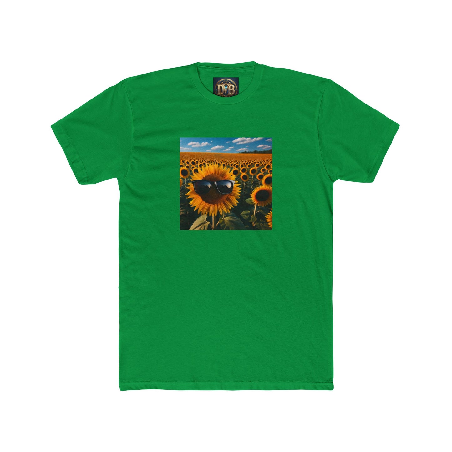 Sunflower Vibe Unisex Cotton Crew Tee - Bright and Cheerful Tee for Nature Lovers