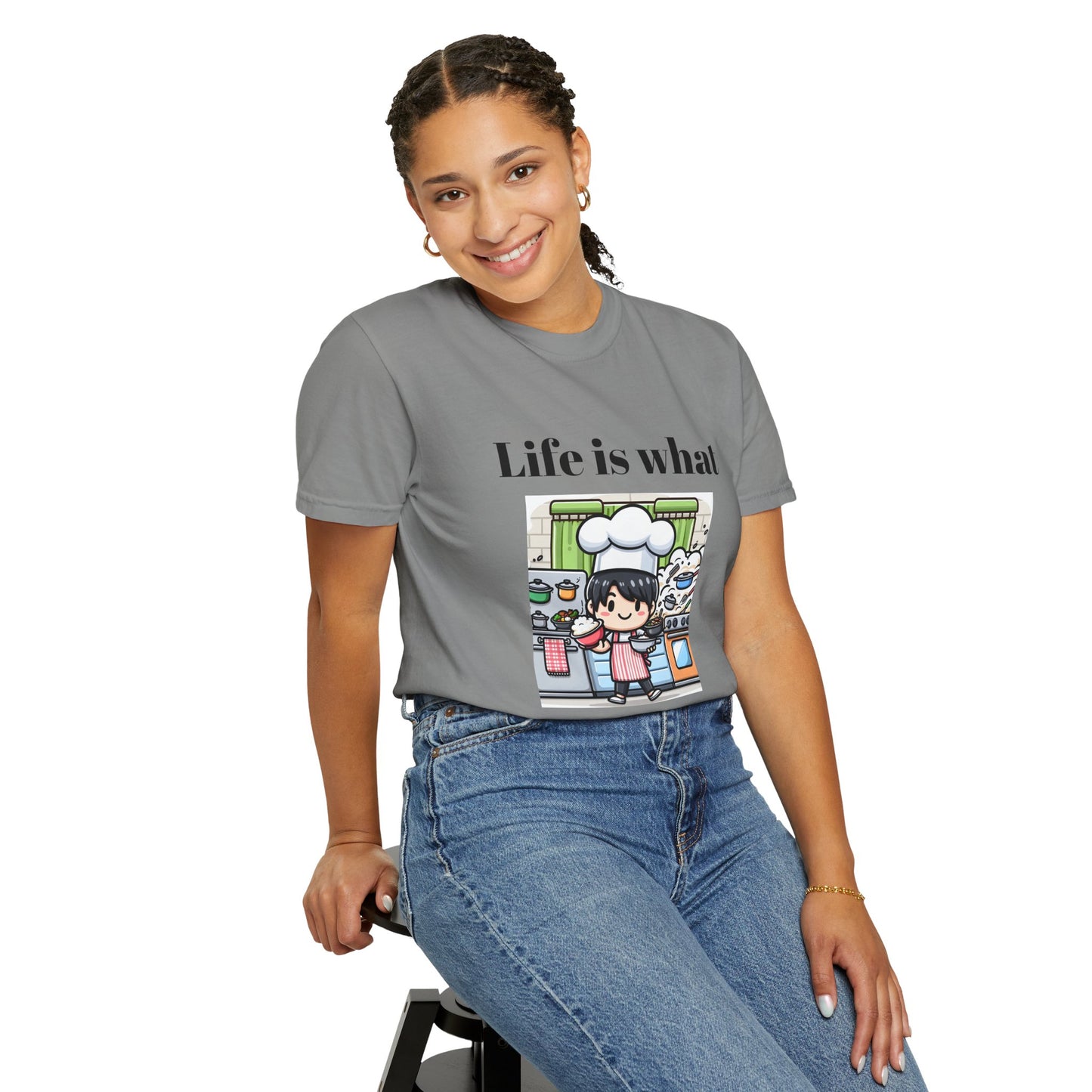 Life Is What You Bake It Unisex Garment-Dyed T-shirt