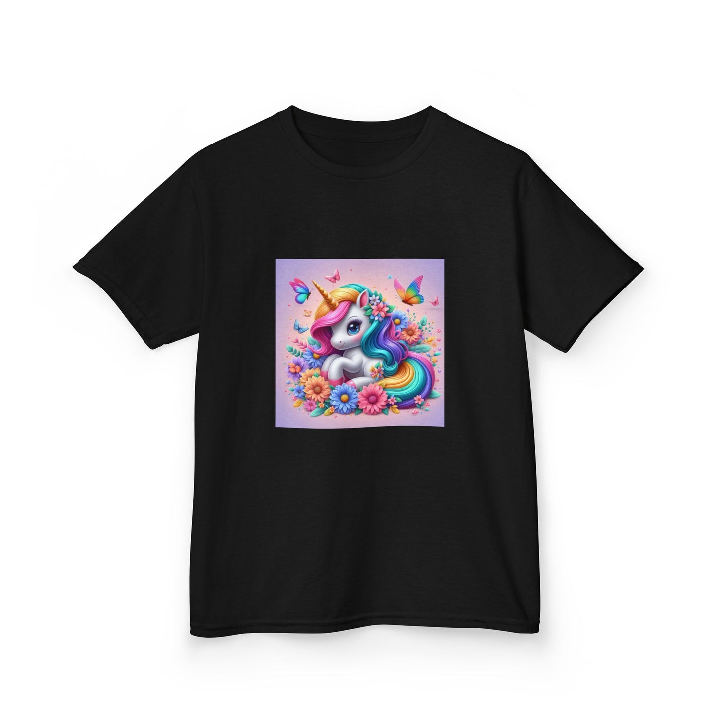 Colorful Unicorn Kids Tee Shirt, Girl's Rainbow T-Shirt, Cute Toddler Clothing, Magical Fantasy Top, Children's Graphic Tee