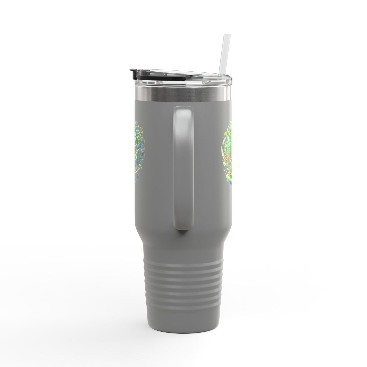 Eco-Friendly Insulated Travel Mug - 40oz with Whimsical Tree Design