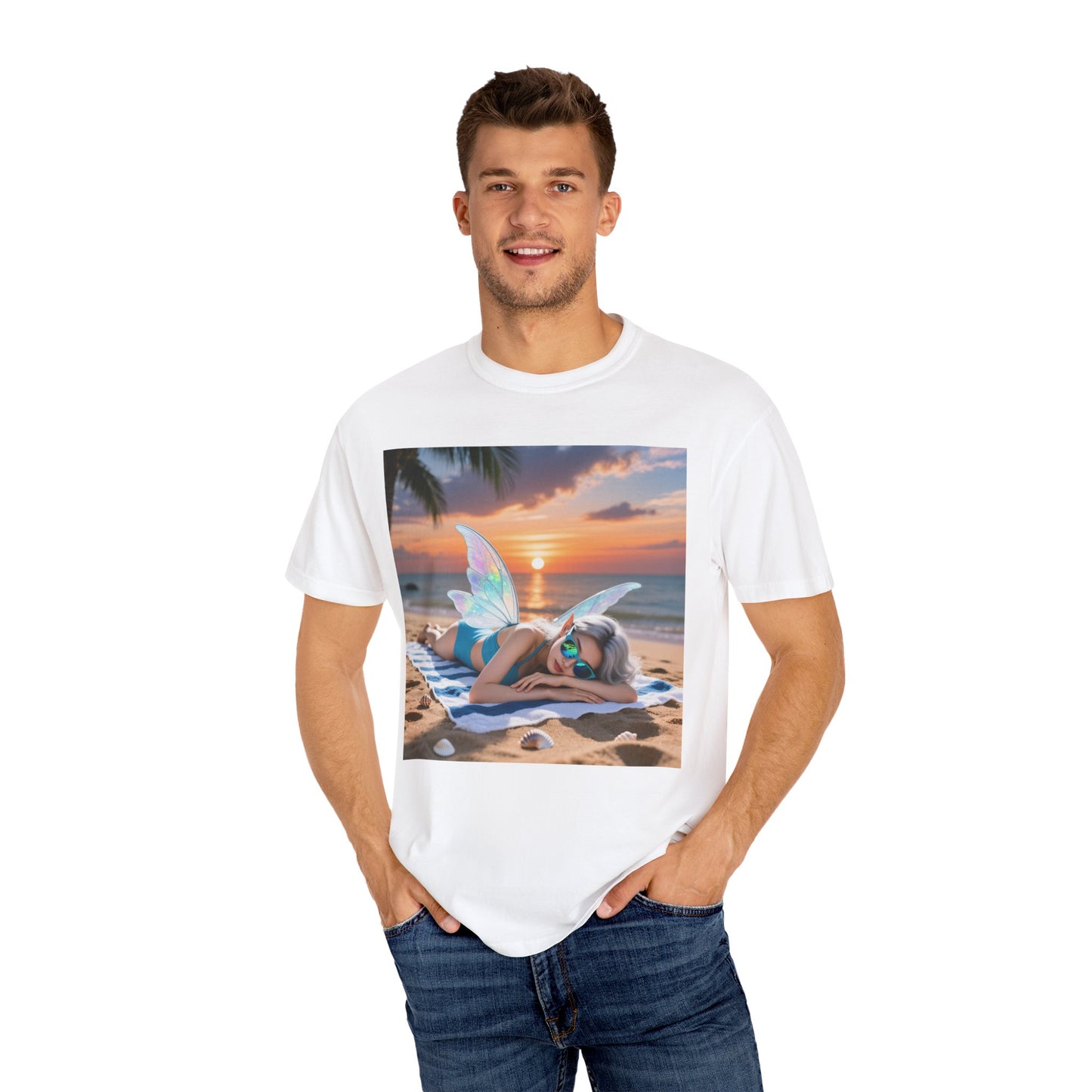 Beach Fairy Unisex T-Shirt, Summer Vibe Tee, Beachwear, Gift for Beach Lovers, Relaxation Shirt, Graphic Tee