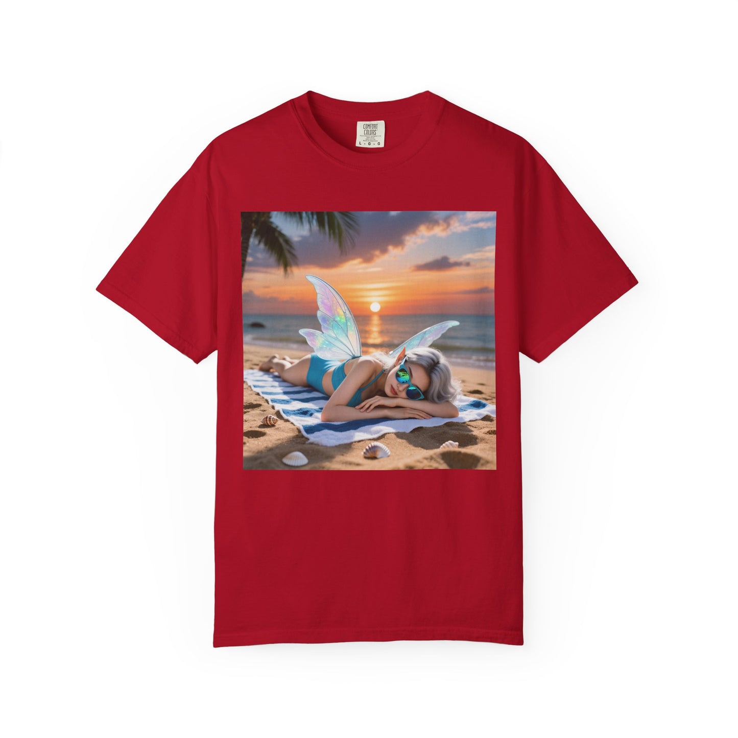 Beach Fairy Unisex T-Shirt, Summer Vibe Tee, Beachwear, Gift for Beach Lovers, Relaxation Shirt, Graphic Tee