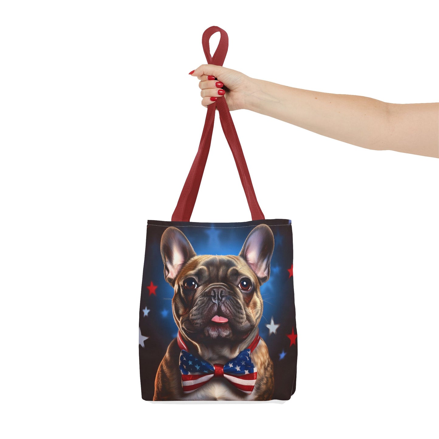 Patriotic French Bulldog Tote Bag - Perfect for Pet Lovers