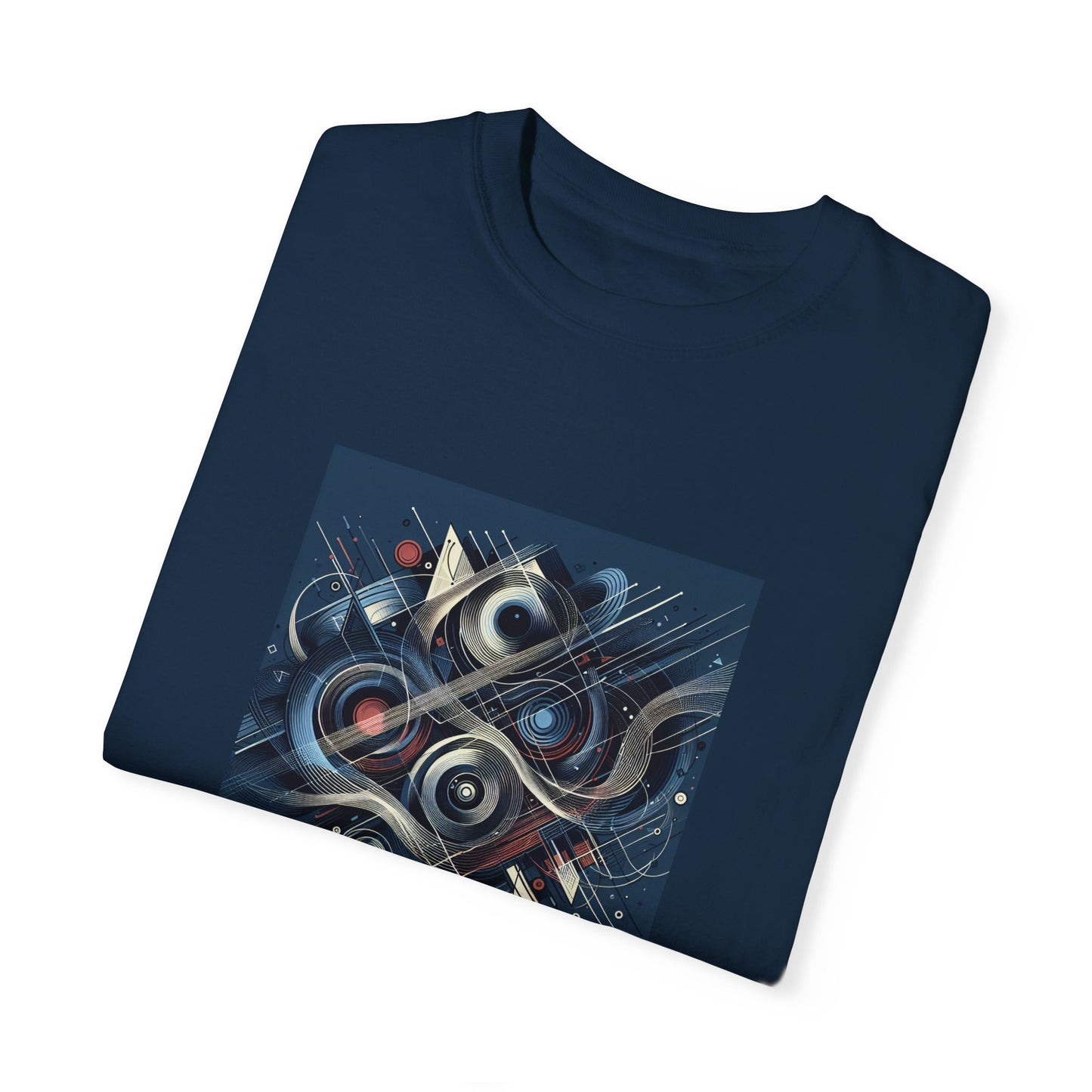 Vibrant Graphic Unisex Garment-Dyed T-Shirt - Cool Modern Art Design