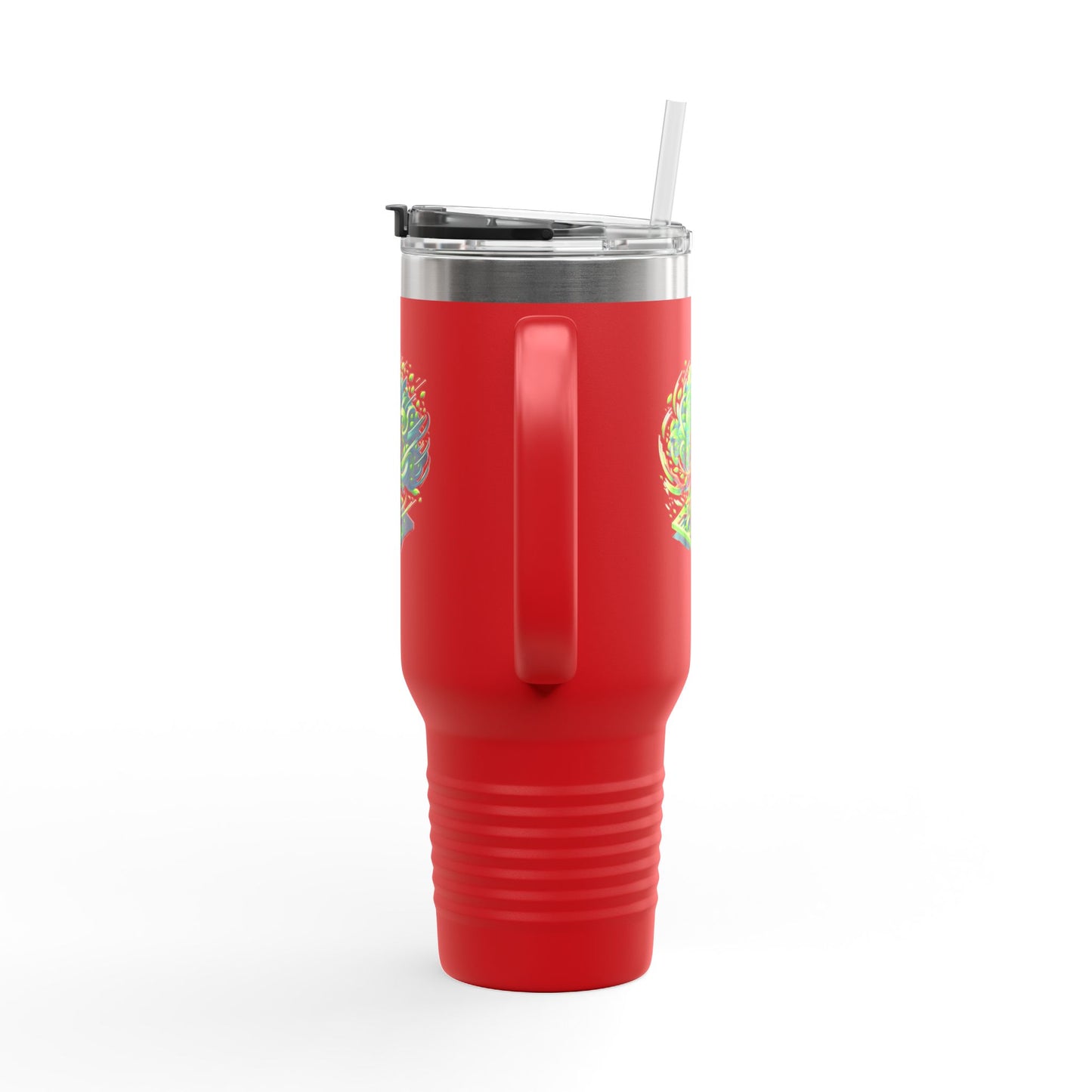 Eco-Friendly Insulated Travel Mug - 40oz with Whimsical Tree Design