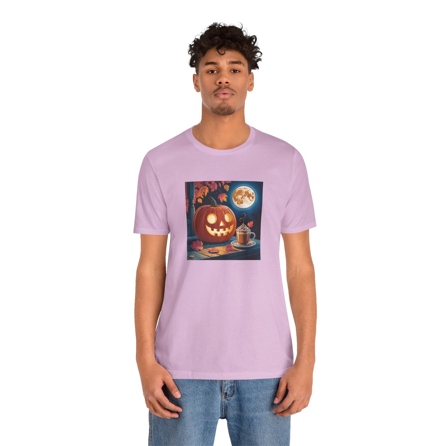 Fall In Love With Fall, Unisex Fall T-Shirt, Halloween Shirt, Cozy Fall Apparel, Seasonal Graphic Tee, Pumpkin Spice Tee