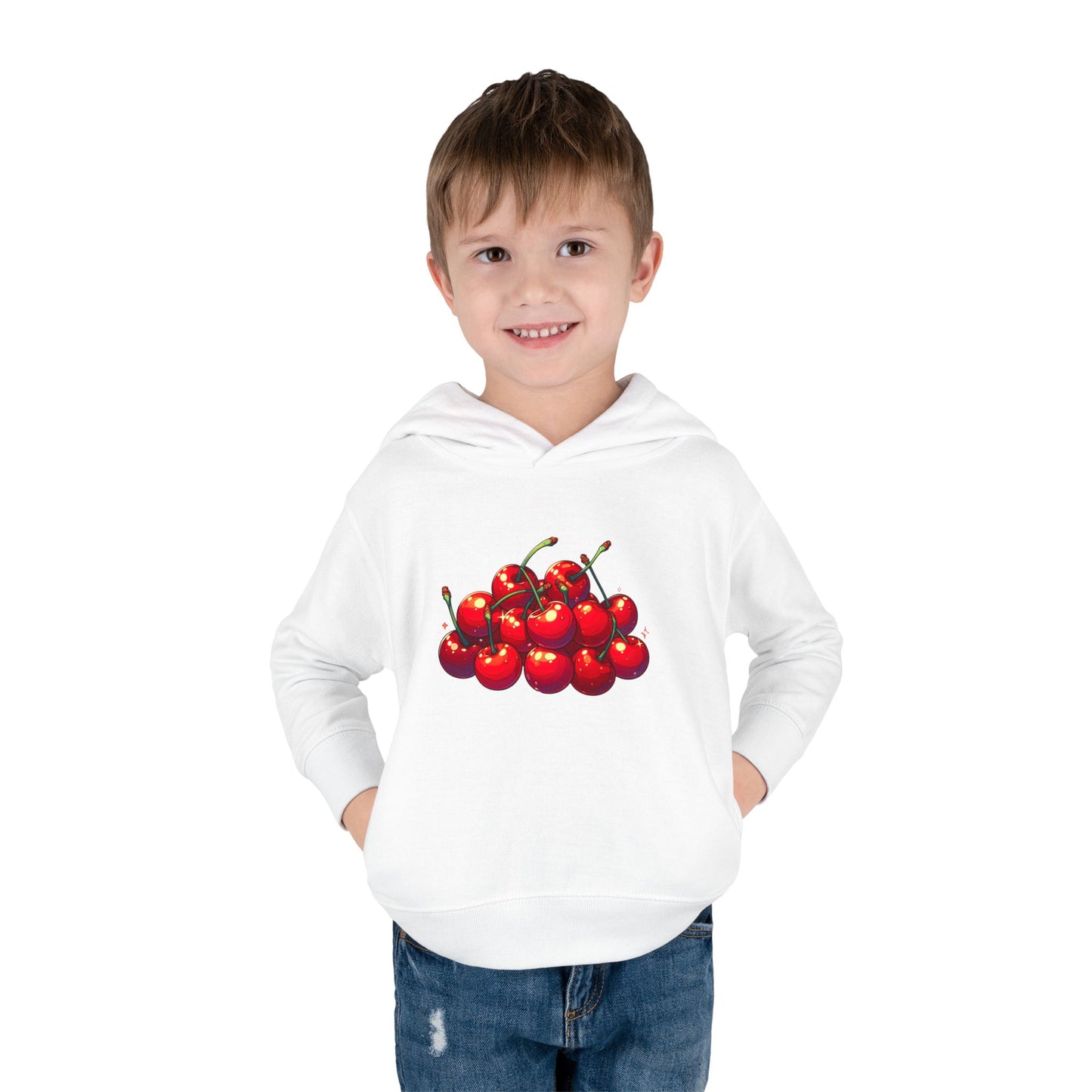 Cherry Toddler Hoodie, Cute Kids Pullover, Birthday Gift, Spring Fashion
