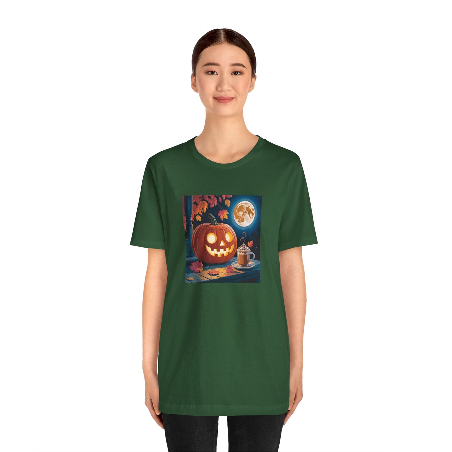 Fall In Love With Fall, Unisex Fall T-Shirt, Halloween Shirt, Cozy Fall Apparel, Seasonal Graphic Tee, Pumpkin Spice Tee