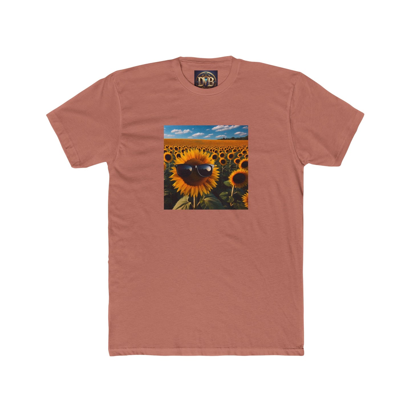 Sunflower Vibe Unisex Cotton Crew Tee - Bright and Cheerful Tee for Nature Lovers