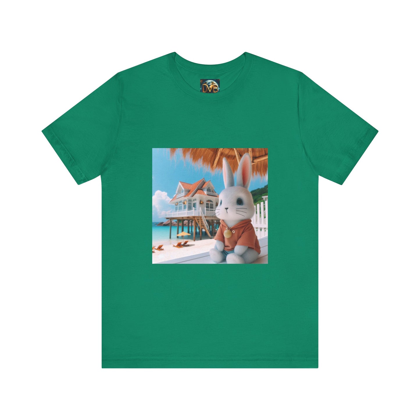 Bunny Tee, Rabbit T-Shirt, Cute Animal Top, Nature Lover Gift, Short Sleeve Shirt