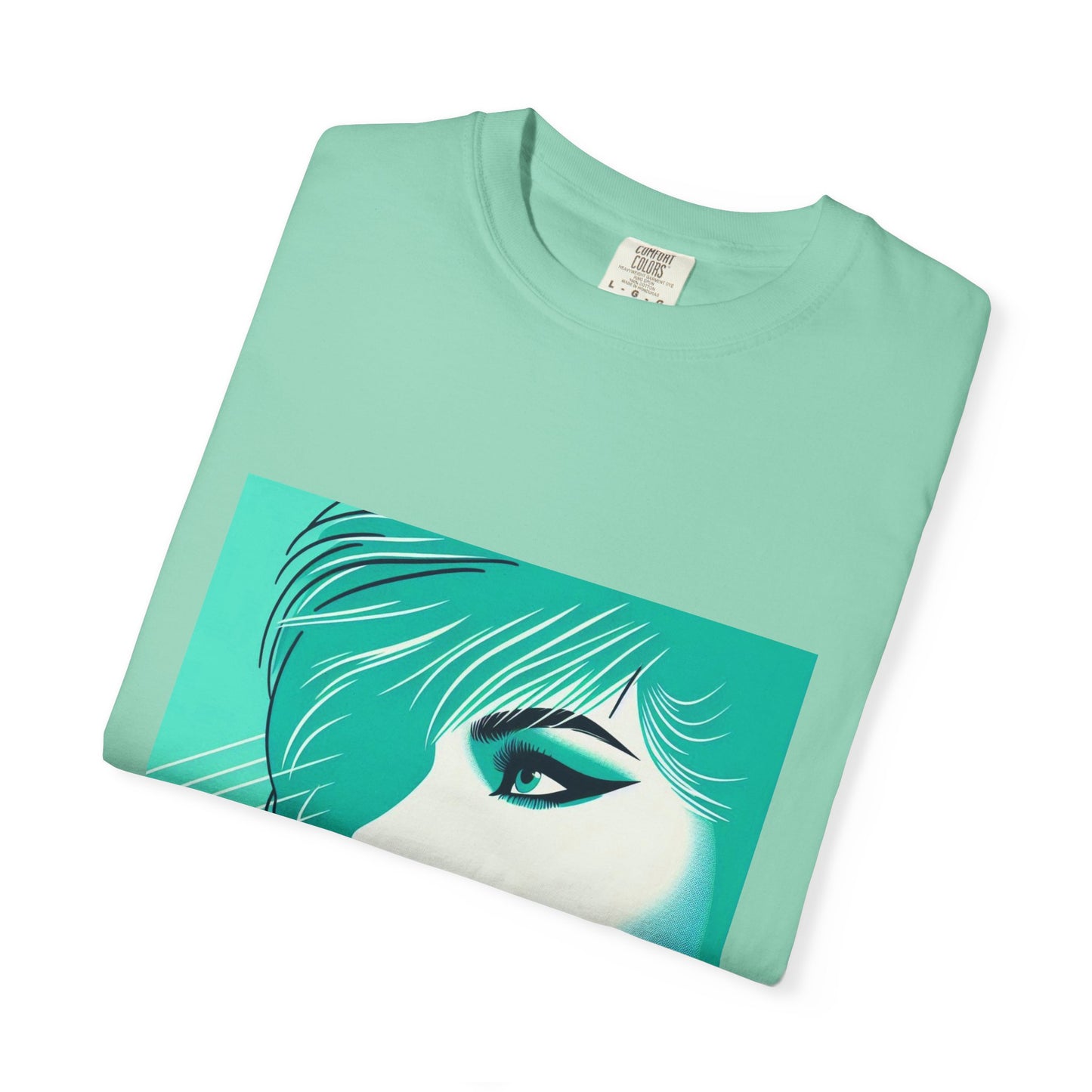 Vintage Lady Portrait T-shirt, 1980s Art Style, Retro Graphic Tee, Unisex Graphic Tee, Hipster Fashion Shirt