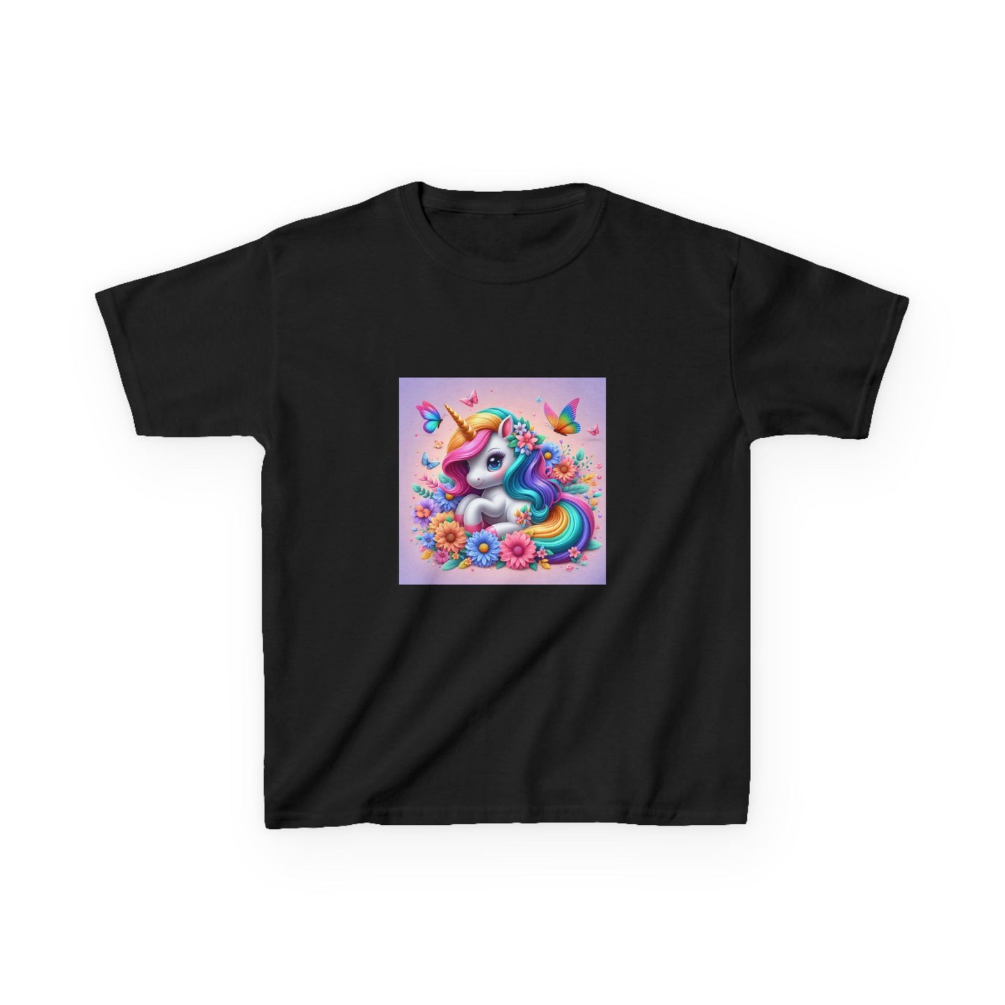 Colorful Unicorn Kids Tee Shirt, Girl's Rainbow T-Shirt, Cute Toddler Clothing, Magical Fantasy Top, Children's Graphic Tee