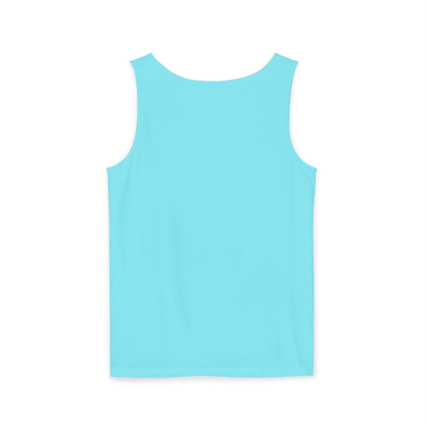 Sun-Inspired Unisex Garment-Dyed Tank Top, Boho Summer Shirt, Festival Wear, Sunscreen Beach Top, Yoga & Meditation Apparel