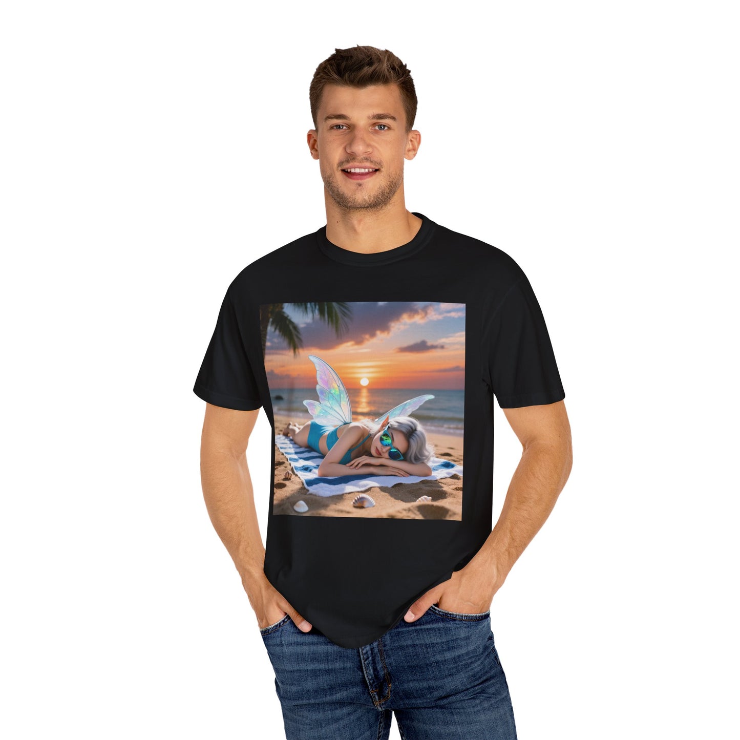Beach Fairy Unisex T-Shirt, Summer Vibe Tee, Beachwear, Gift for Beach Lovers, Relaxation Shirt, Graphic Tee