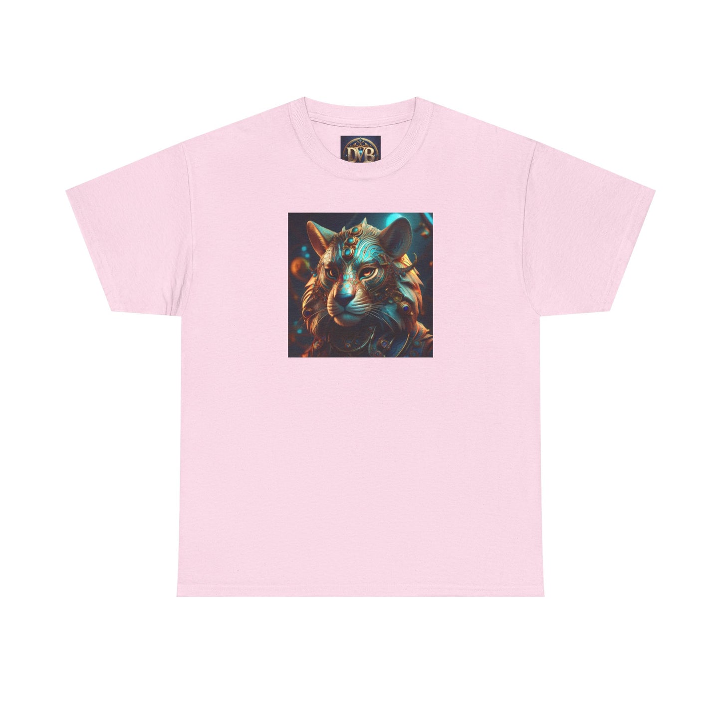 Unique Lion Art Unisex Heavy Cotton Tee - Statement Graphic T-Shirt for Animal Lovers