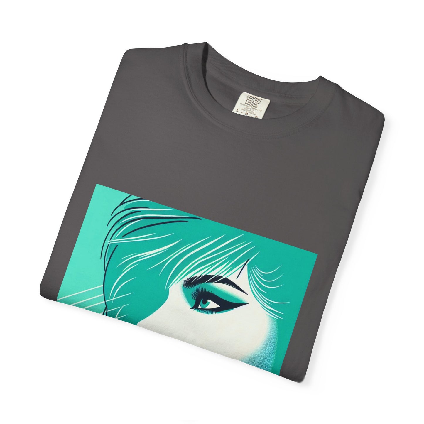 Vintage Lady Portrait T-shirt, 1980s Art Style, Retro Graphic Tee, Unisex Graphic Tee, Hipster Fashion Shirt