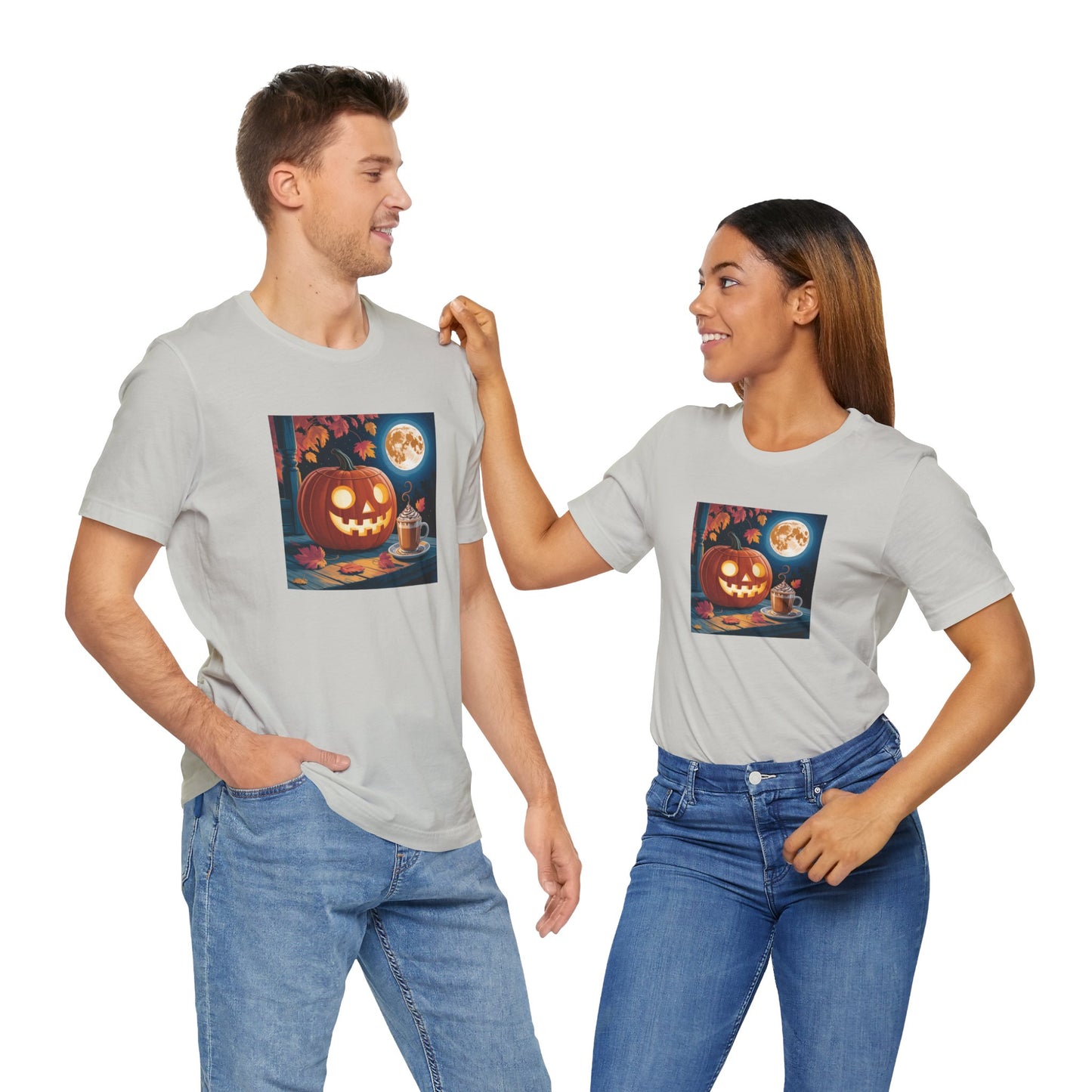 Fall In Love With Fall, Unisex Fall T-Shirt, Halloween Shirt, Cozy Fall Apparel, Seasonal Graphic Tee, Pumpkin Spice Tee