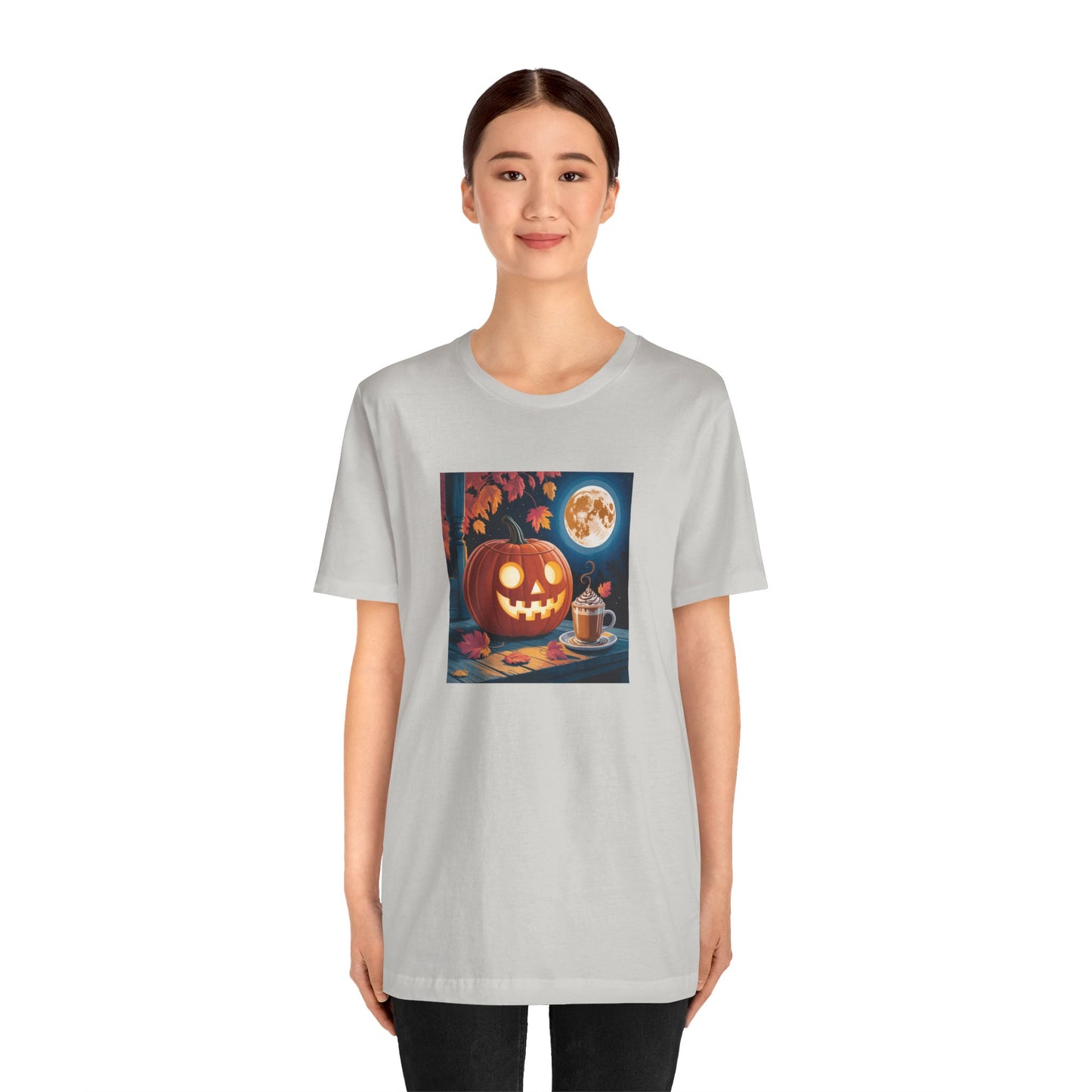 Fall In Love With Fall, Unisex Fall T-Shirt, Halloween Shirt, Cozy Fall Apparel, Seasonal Graphic Tee, Pumpkin Spice Tee
