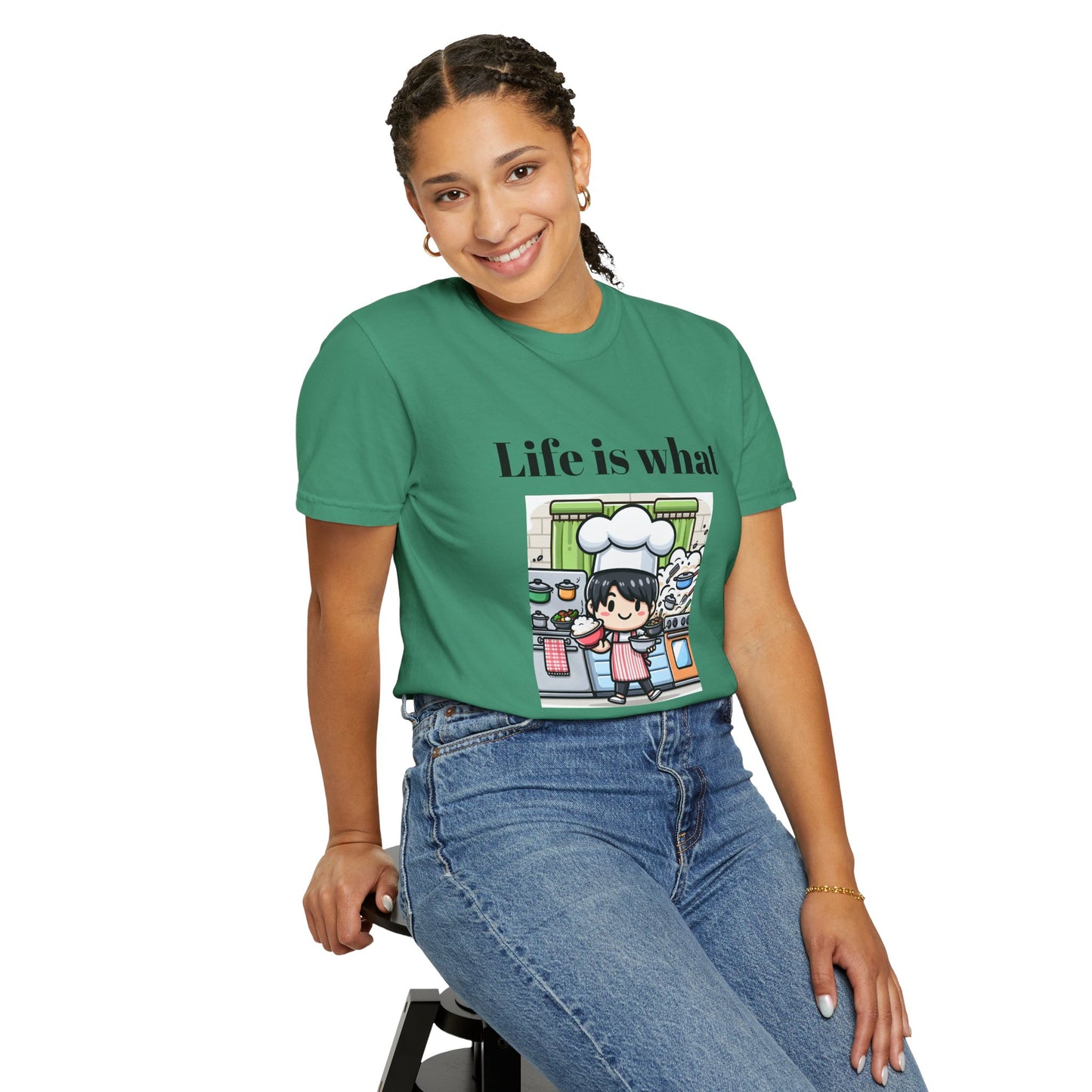 Life Is What You Bake It Unisex Garment-Dyed T-shirt