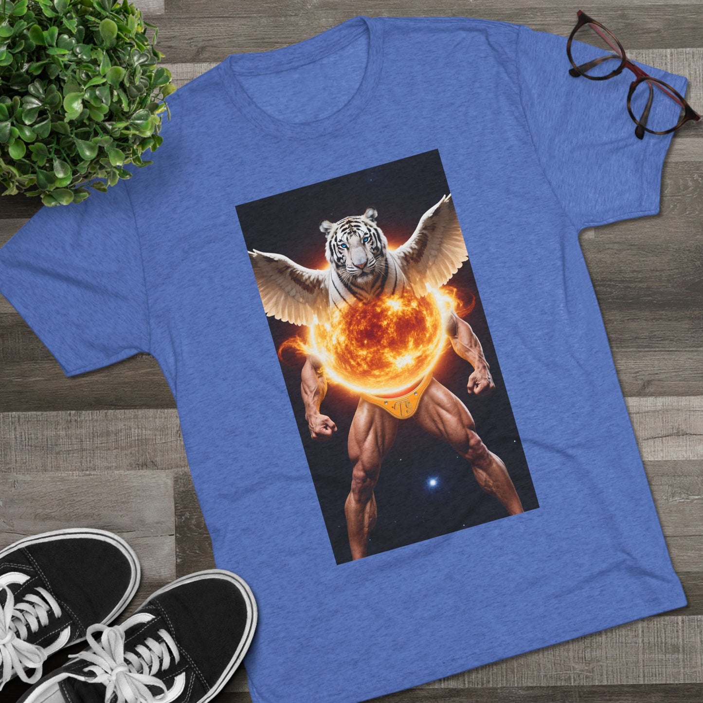 Tigga Sola Mascula Tri-Blend Unisex Crew Shirt | Perfect for Gift Giving, Casual Wear, Pet Lovers, and Wildlife Enthusiasts