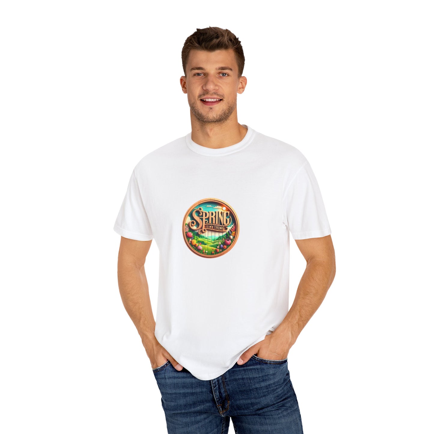 Spring Vibes Unisex Garment-Dyed T-shirt - Celebrate the Season