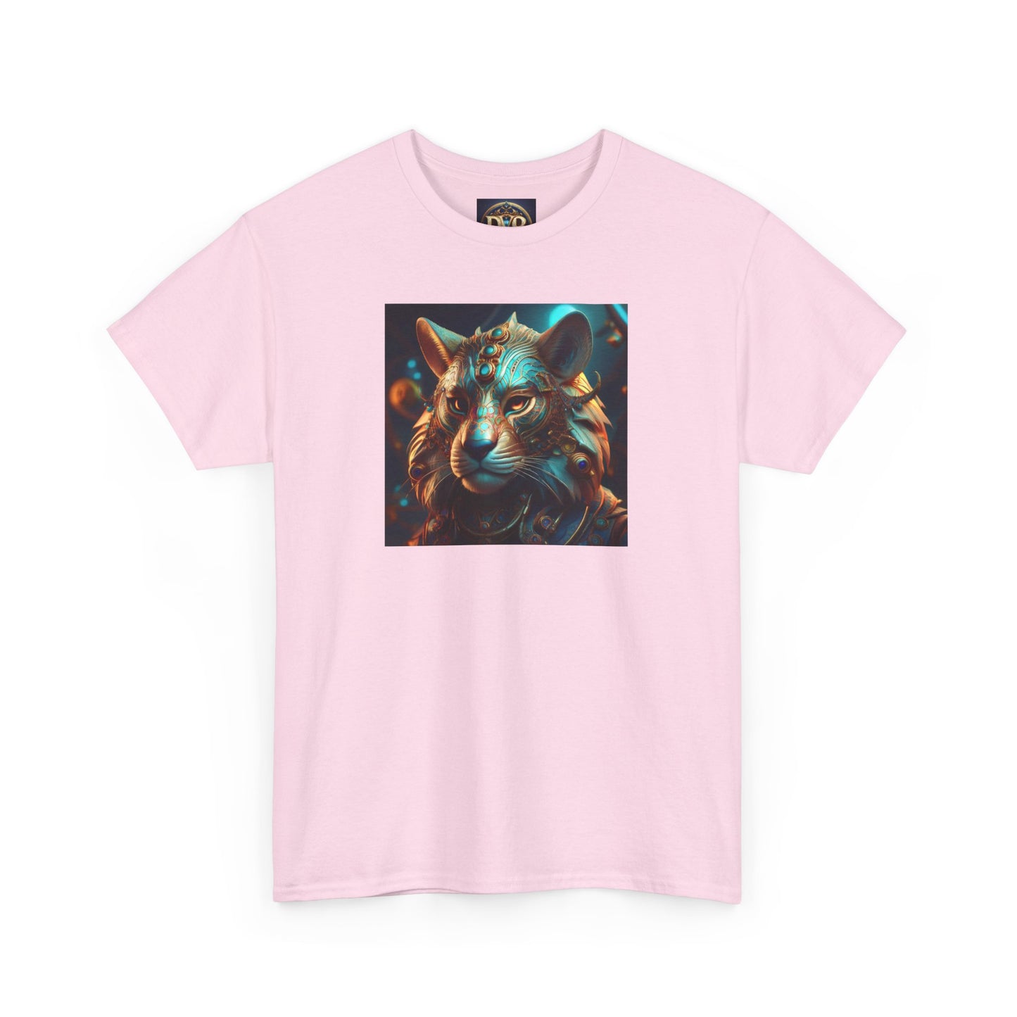 Unique Lion Art Unisex Heavy Cotton Tee - Statement Graphic T-Shirt for Animal Lovers