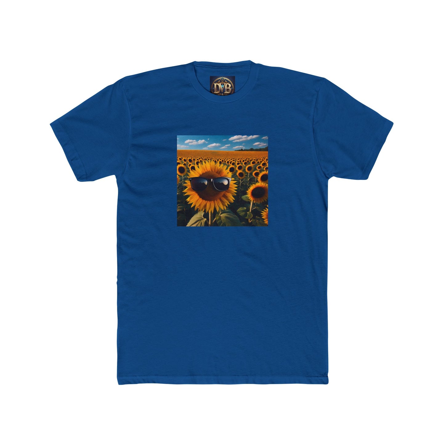 Sunflower Vibe Unisex Cotton Crew Tee - Bright and Cheerful Tee for Nature Lovers