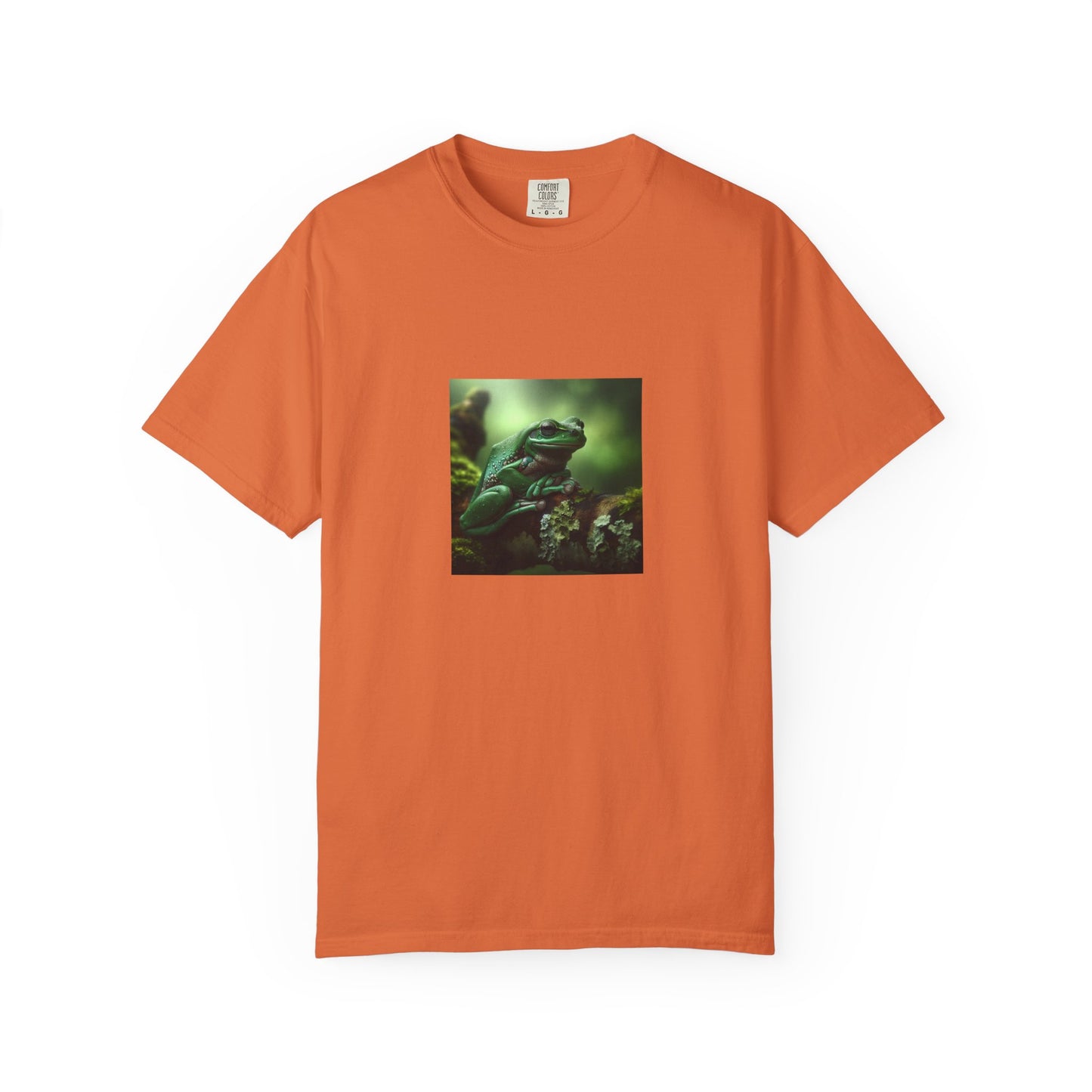 Green Tree Frog Unisex Garment-Dyed T-shirt
