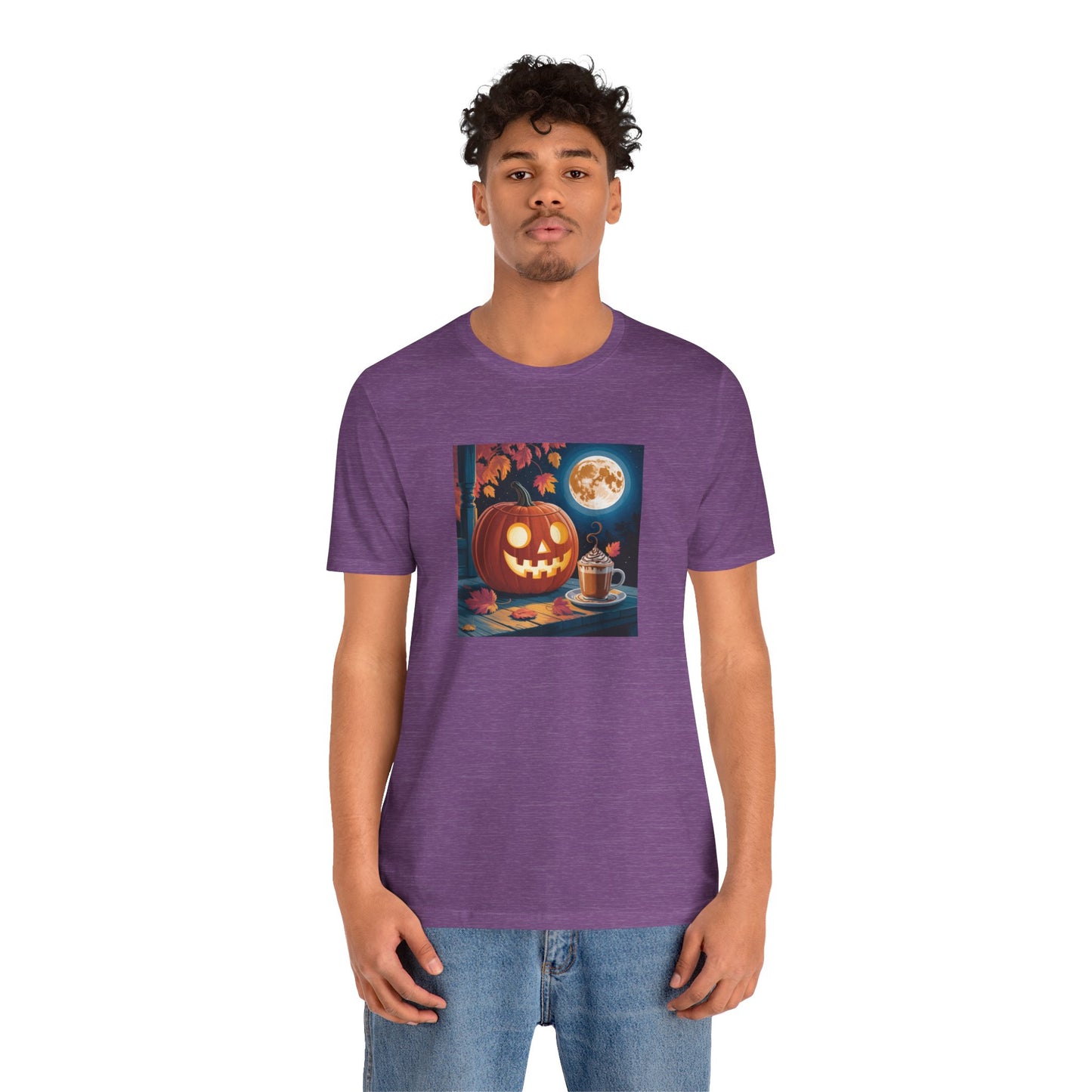 Fall In Love With Fall, Unisex Fall T-Shirt, Halloween Shirt, Cozy Fall Apparel, Seasonal Graphic Tee, Pumpkin Spice Tee