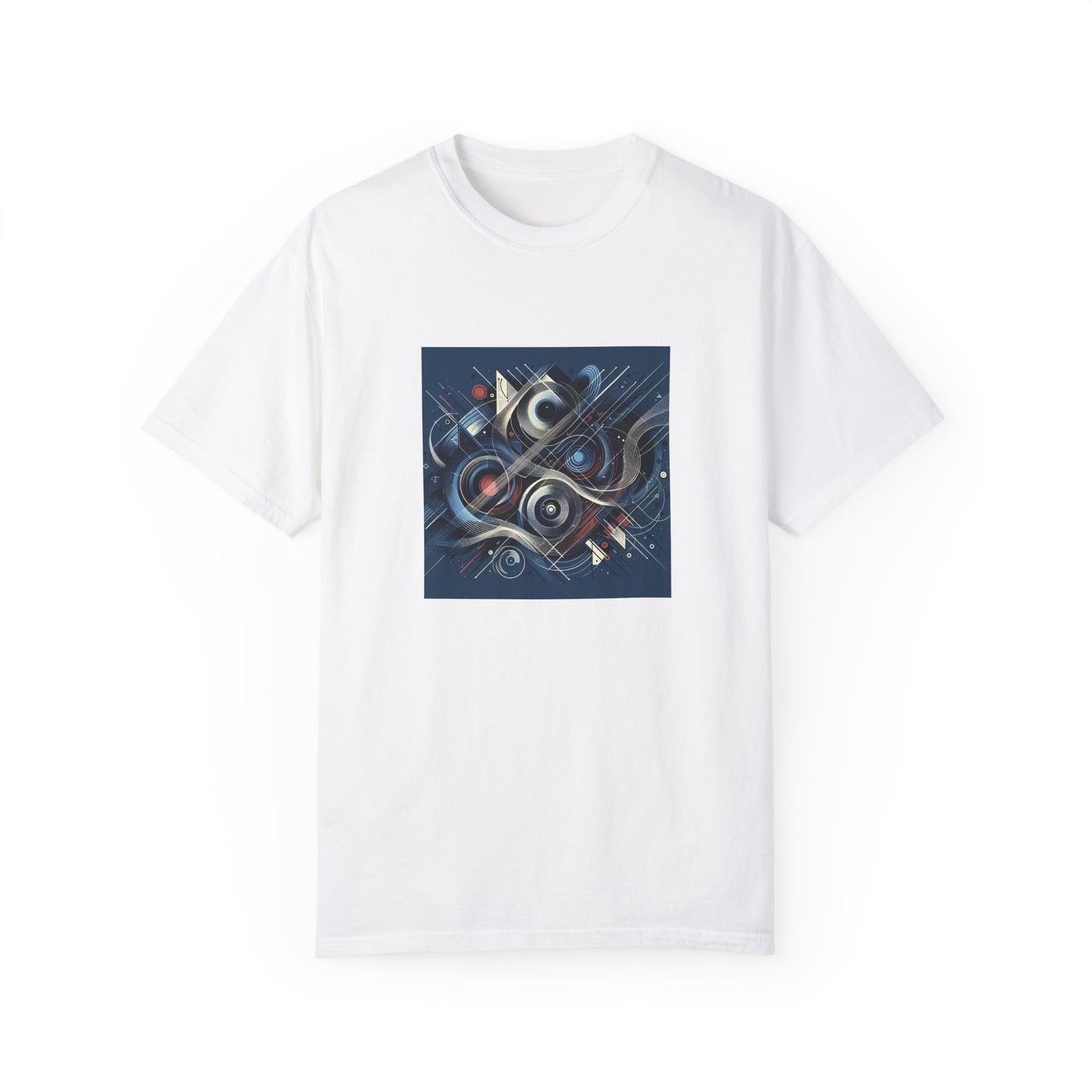 Vibrant Graphic Unisex Garment-Dyed T-Shirt - Cool Modern Art Design