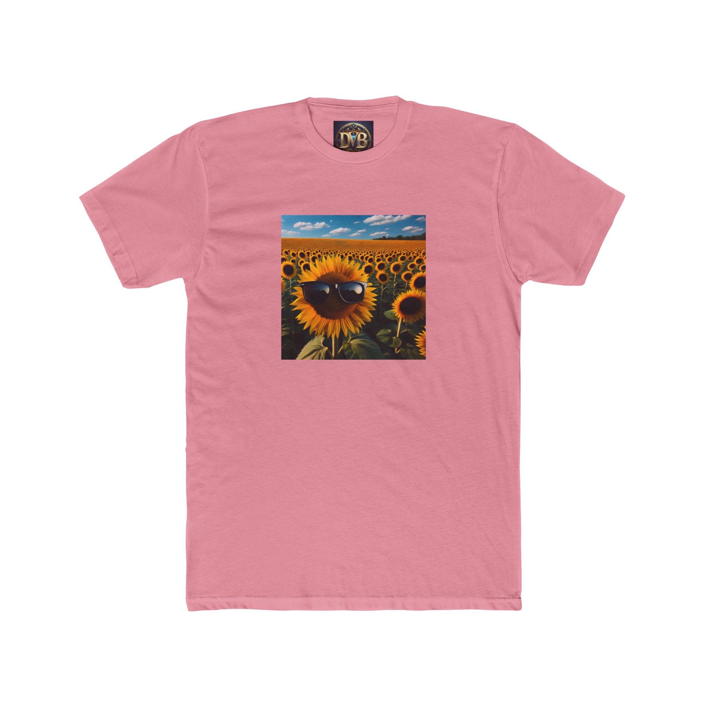 Sunflower Vibe Unisex Cotton Crew Tee - Bright and Cheerful Tee for Nature Lovers