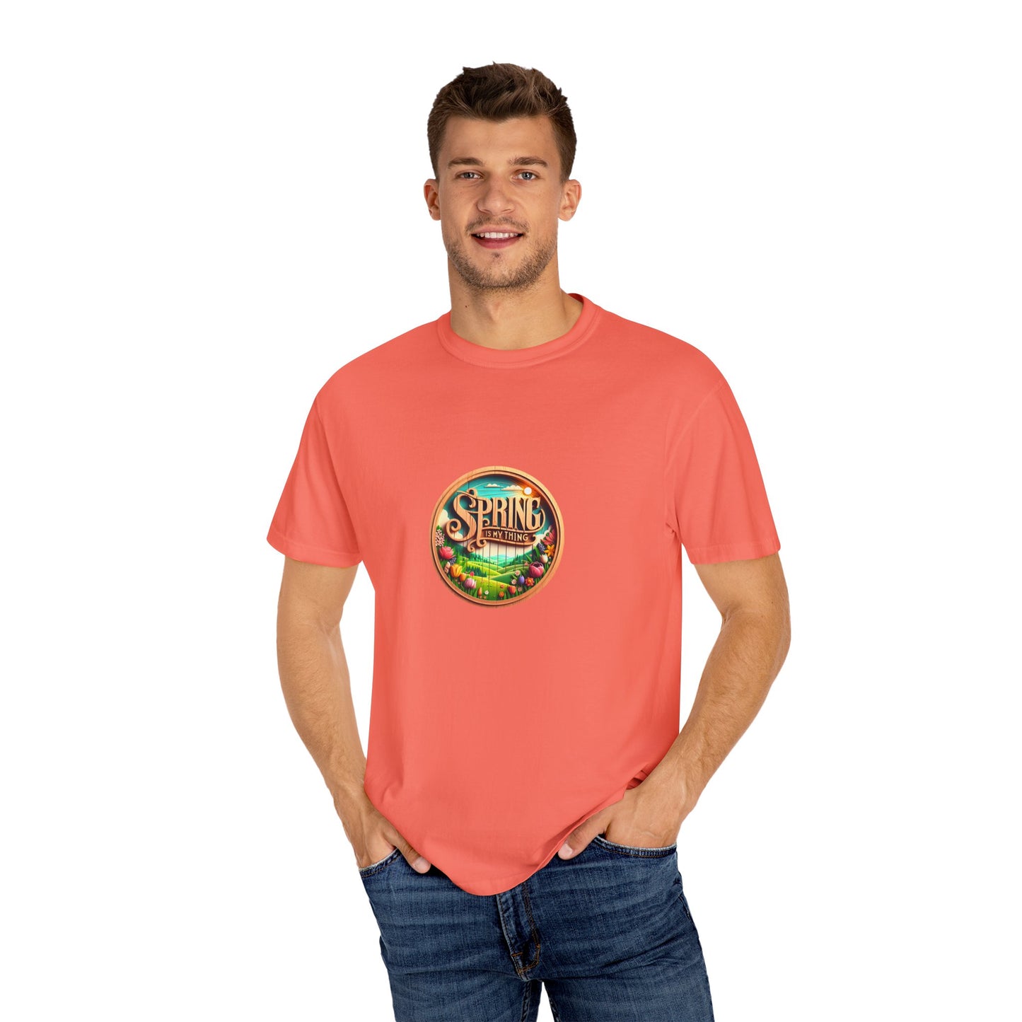 Spring Vibes Unisex Garment-Dyed T-shirt - Celebrate the Season