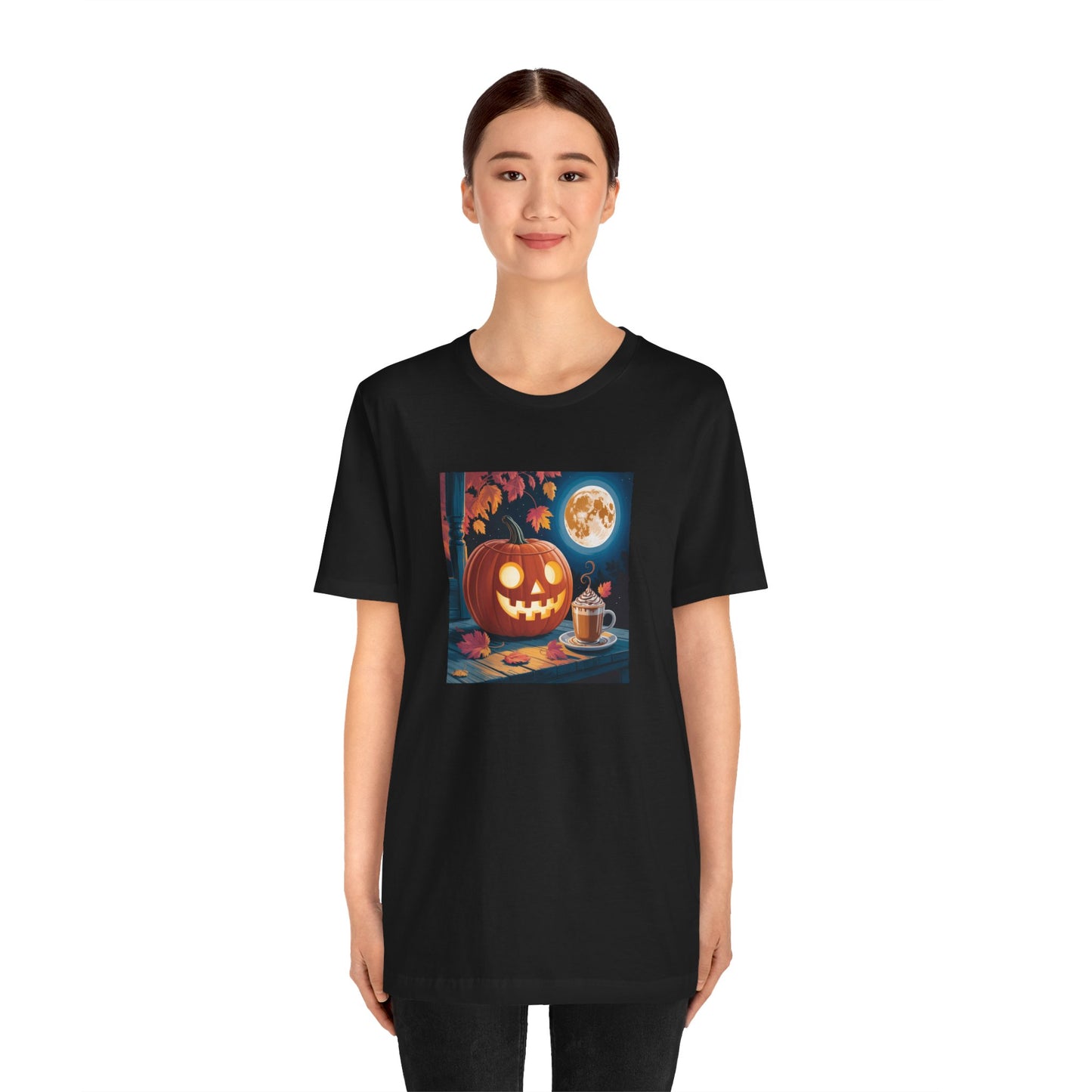 Fall In Love With Fall, Unisex Fall T-Shirt, Halloween Shirt, Cozy Fall Apparel, Seasonal Graphic Tee, Pumpkin Spice Tee