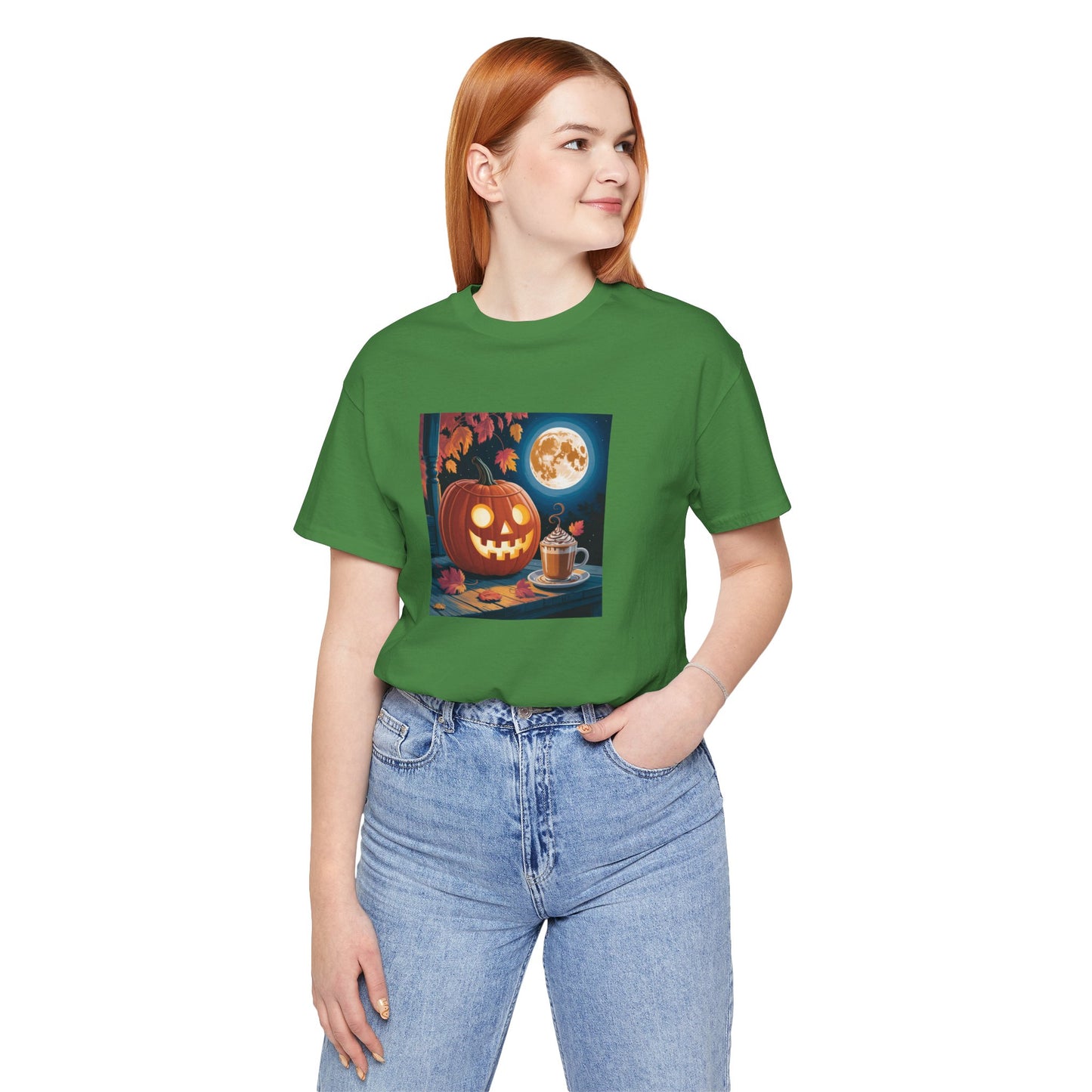 Fall In Love With Fall, Unisex Fall T-Shirt, Halloween Shirt, Cozy Fall Apparel, Seasonal Graphic Tee, Pumpkin Spice Tee