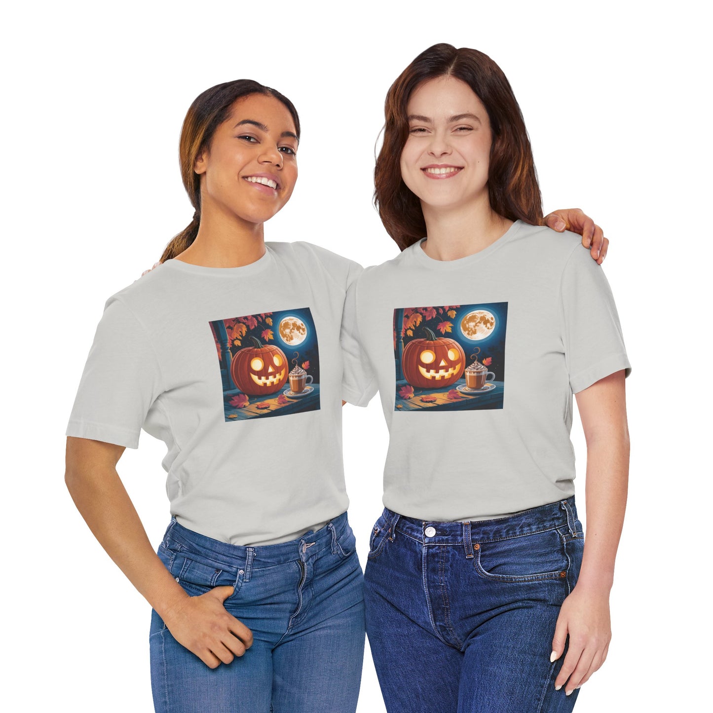 Fall In Love With Fall, Unisex Fall T-Shirt, Halloween Shirt, Cozy Fall Apparel, Seasonal Graphic Tee, Pumpkin Spice Tee
