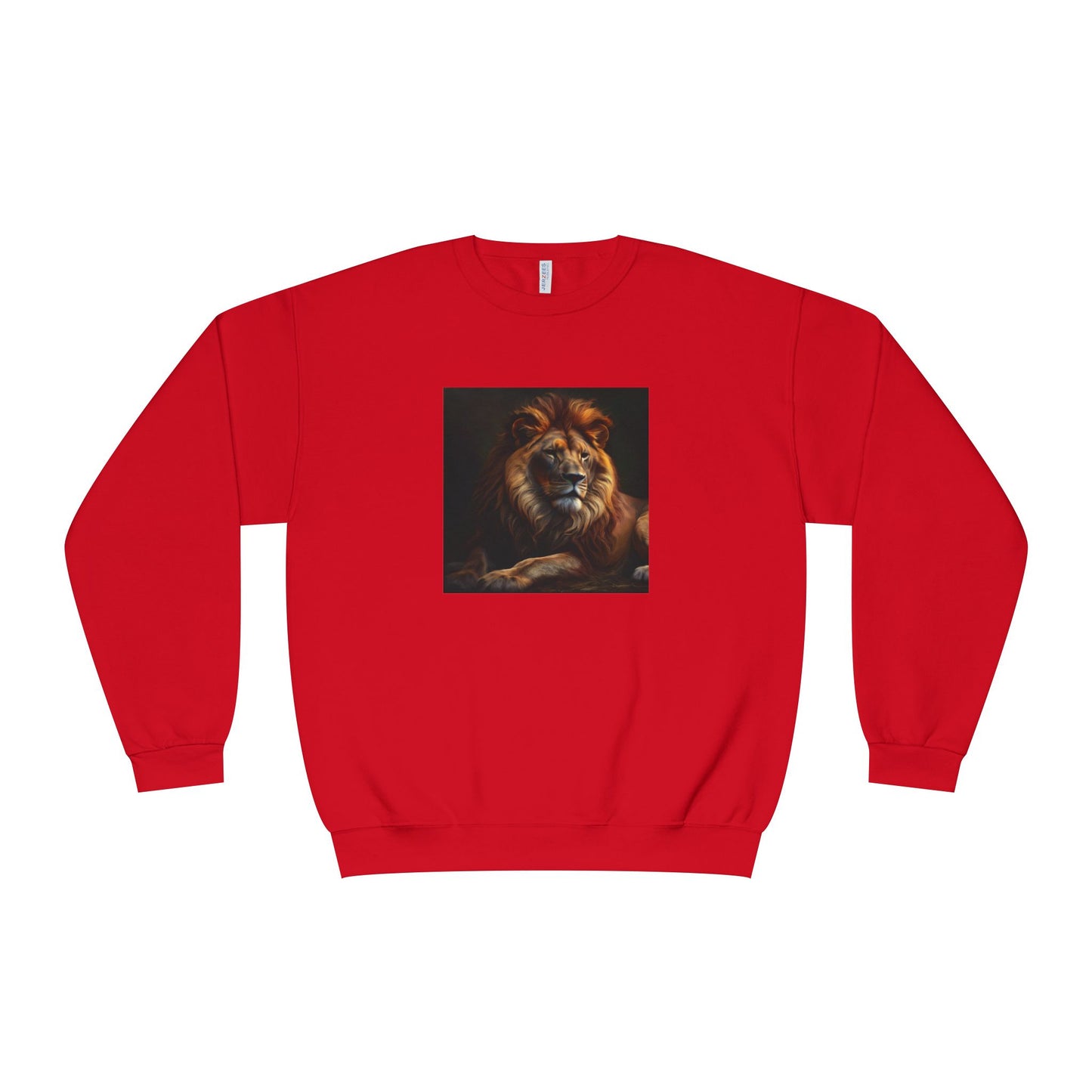 Majestic Lion Unisex Crewneck Sweatshirt - Cozy Animal Print Apparel