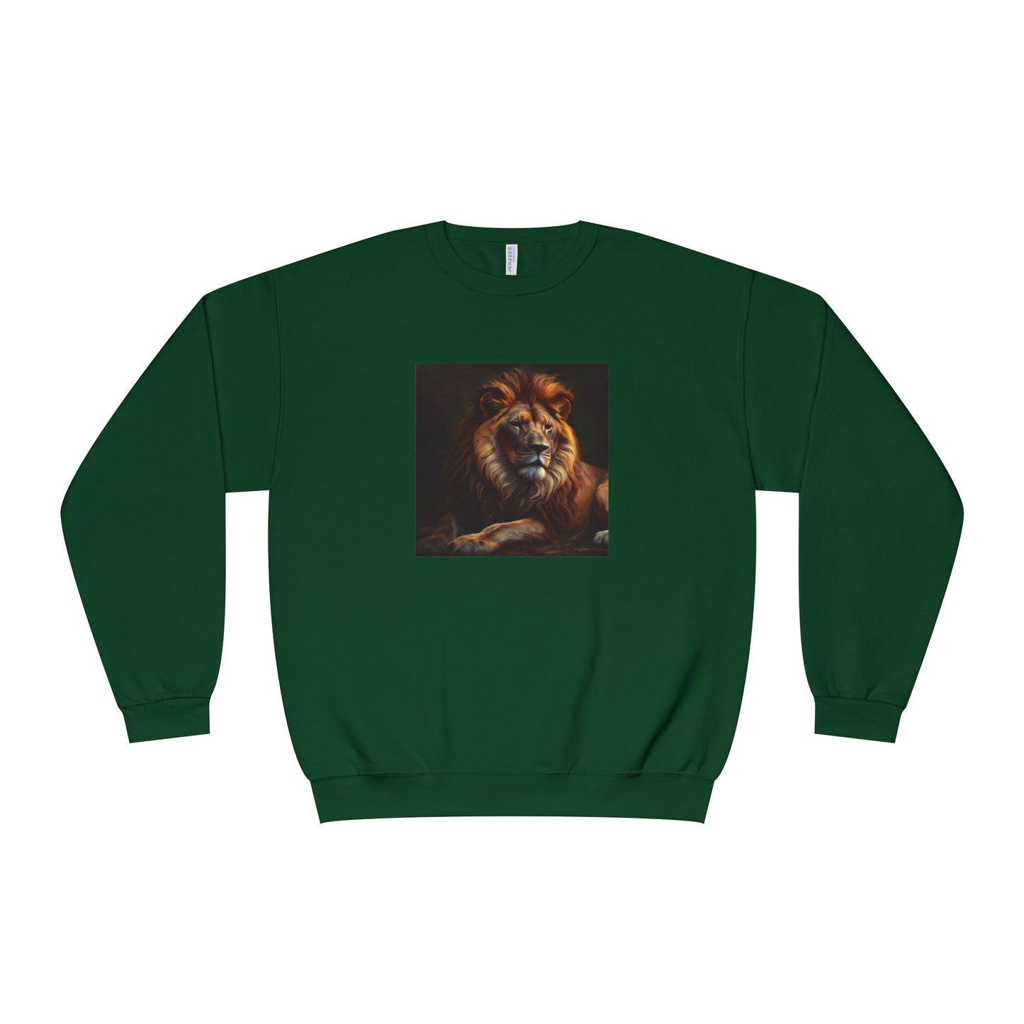 Majestic Lion Unisex Crewneck Sweatshirt - Cozy Animal Print Apparel