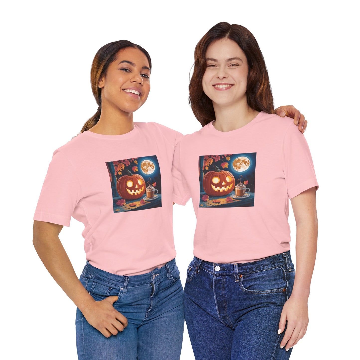 Fall In Love With Fall, Unisex Fall T-Shirt, Halloween Shirt, Cozy Fall Apparel, Seasonal Graphic Tee, Pumpkin Spice Tee