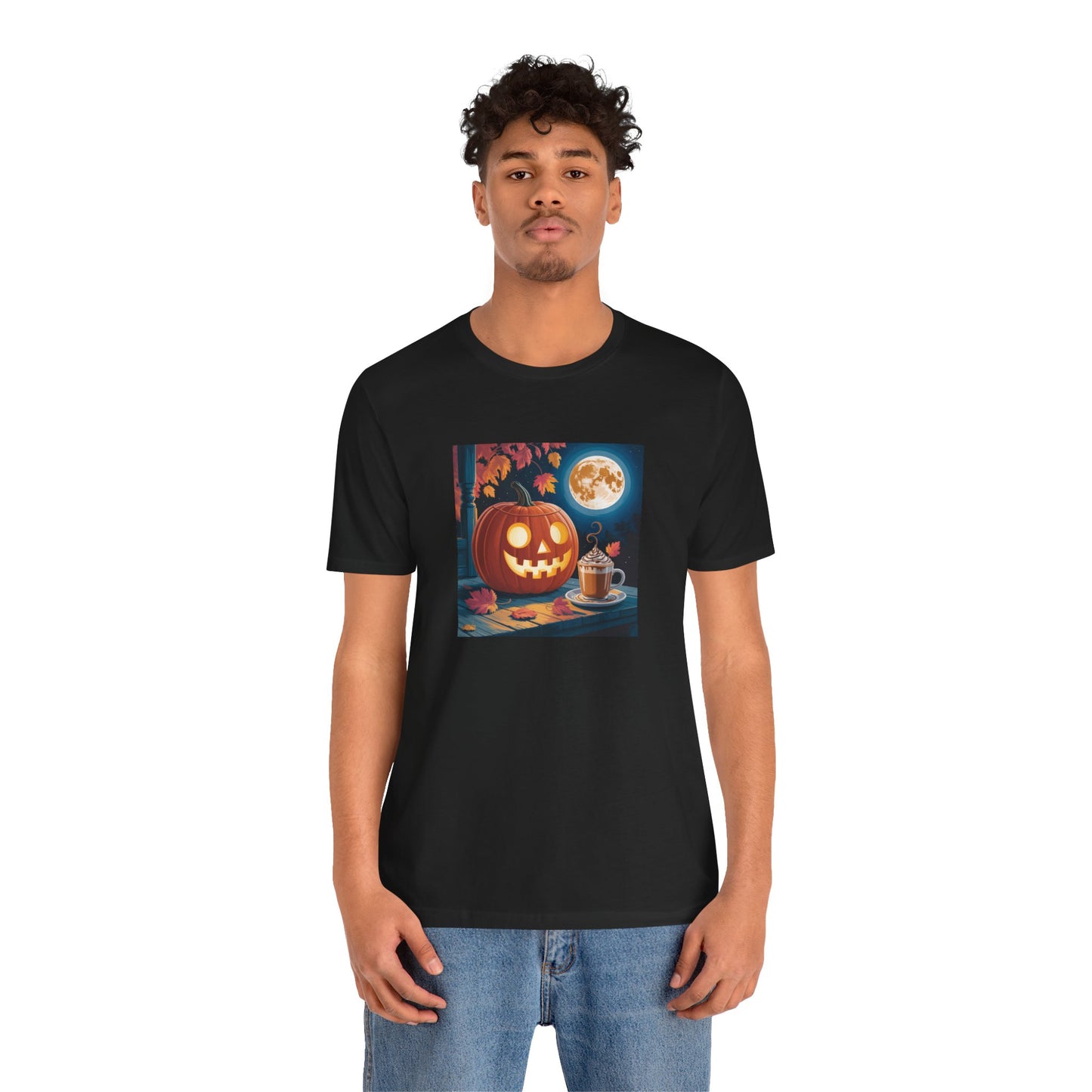 Fall In Love With Fall, Unisex Fall T-Shirt, Halloween Shirt, Cozy Fall Apparel, Seasonal Graphic Tee, Pumpkin Spice Tee