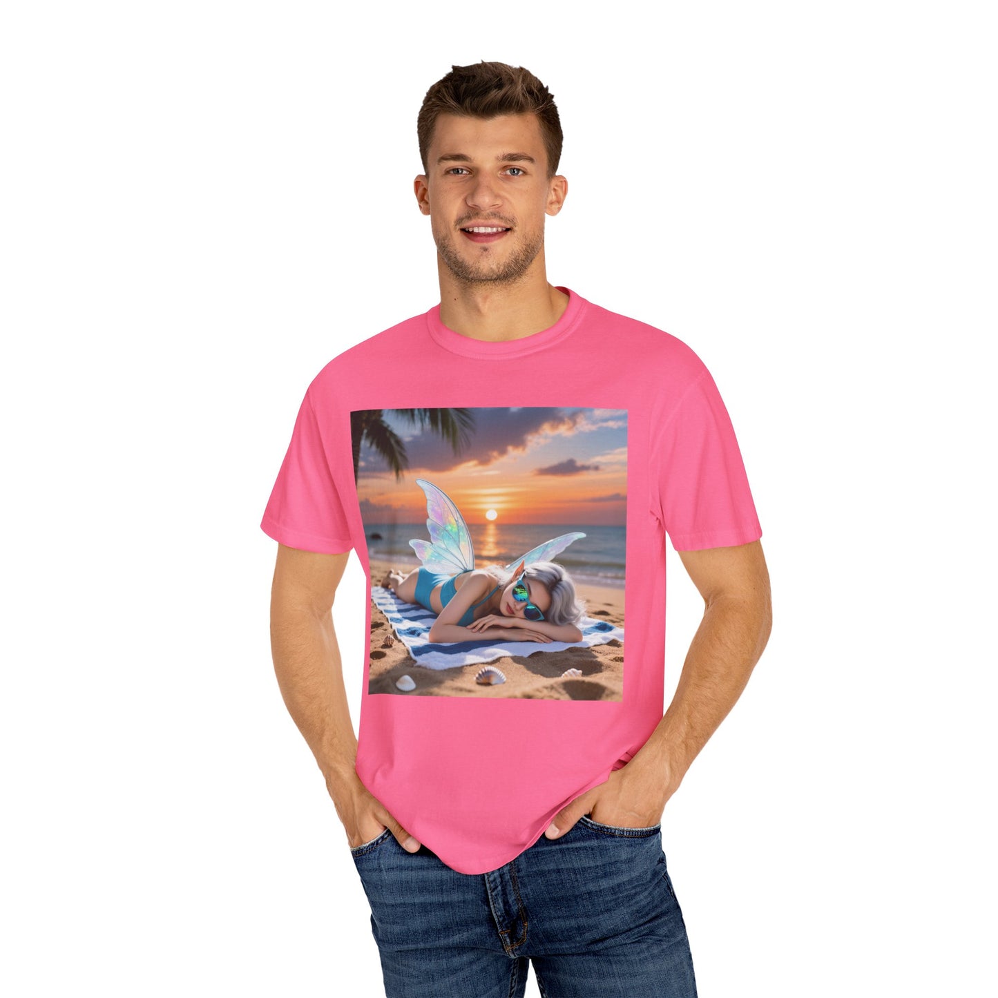 Beach Fairy Unisex T-Shirt, Summer Vibe Tee, Beachwear, Gift for Beach Lovers, Relaxation Shirt, Graphic Tee