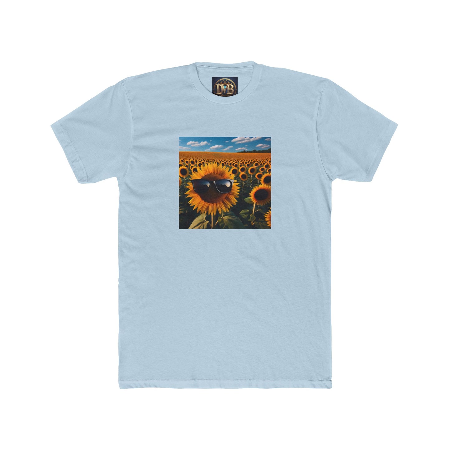 Sunflower Vibe Unisex Cotton Crew Tee - Bright and Cheerful Tee for Nature Lovers