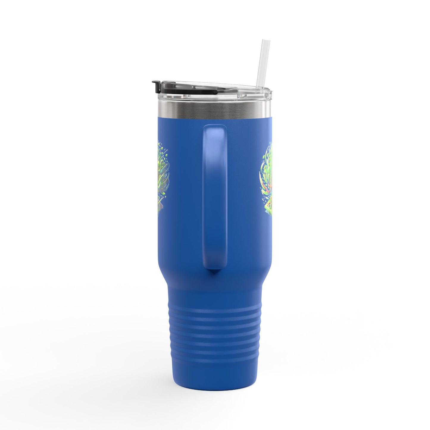 Eco-Friendly Insulated Travel Mug - 40oz with Whimsical Tree Design