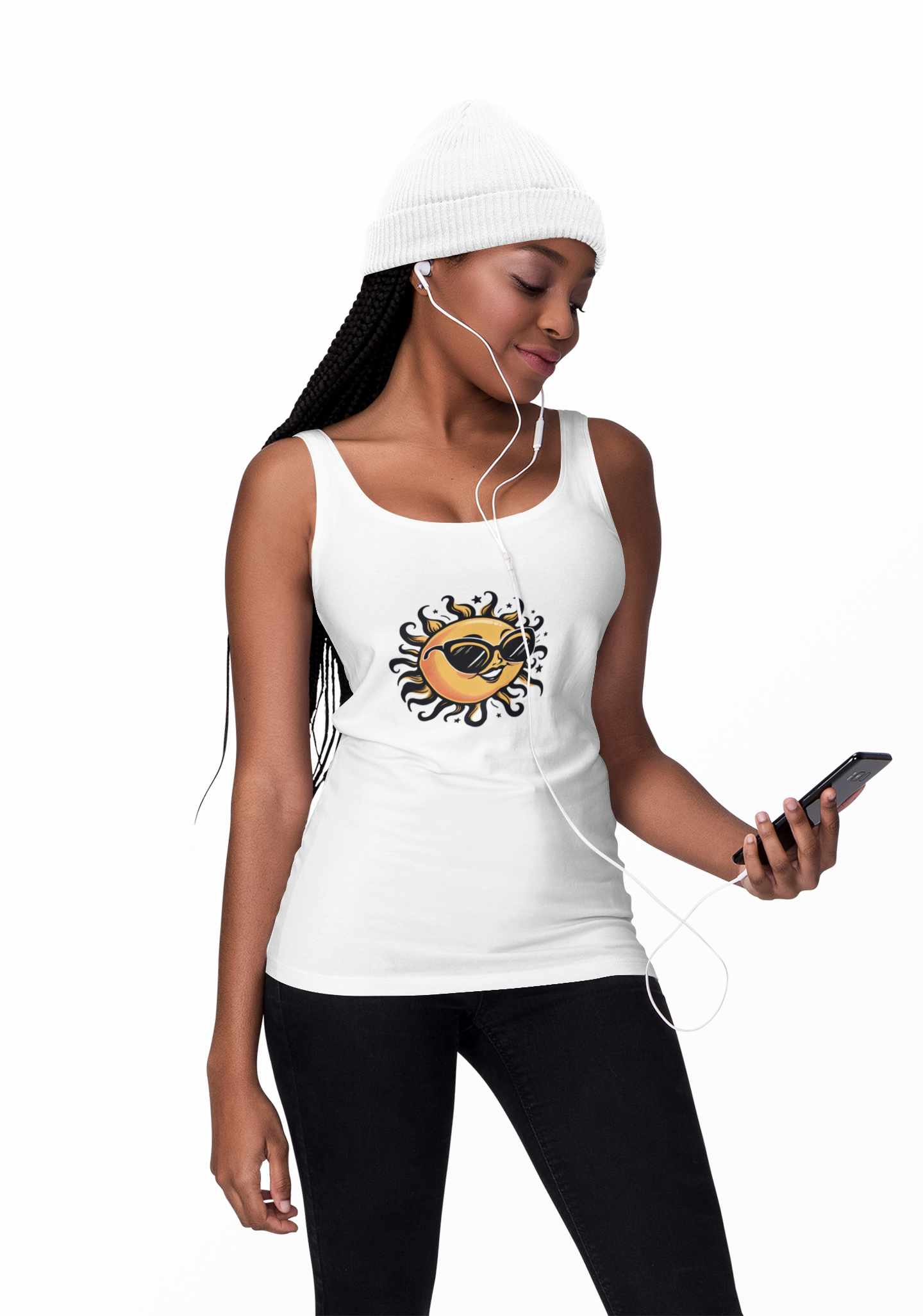 Sunny Vibes Women's Racerback Tank