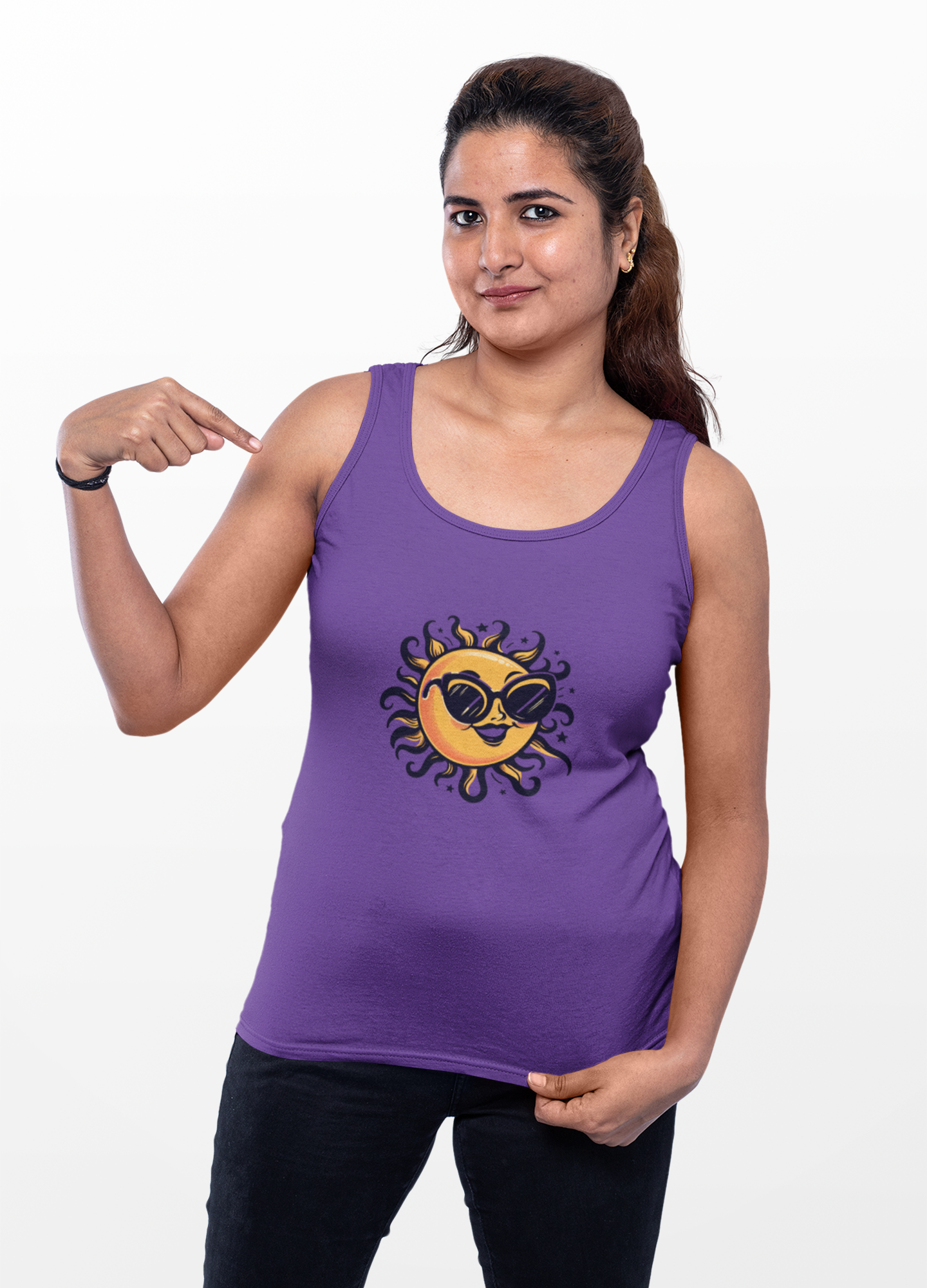 Sunny Vibes Women's Racerback Tank