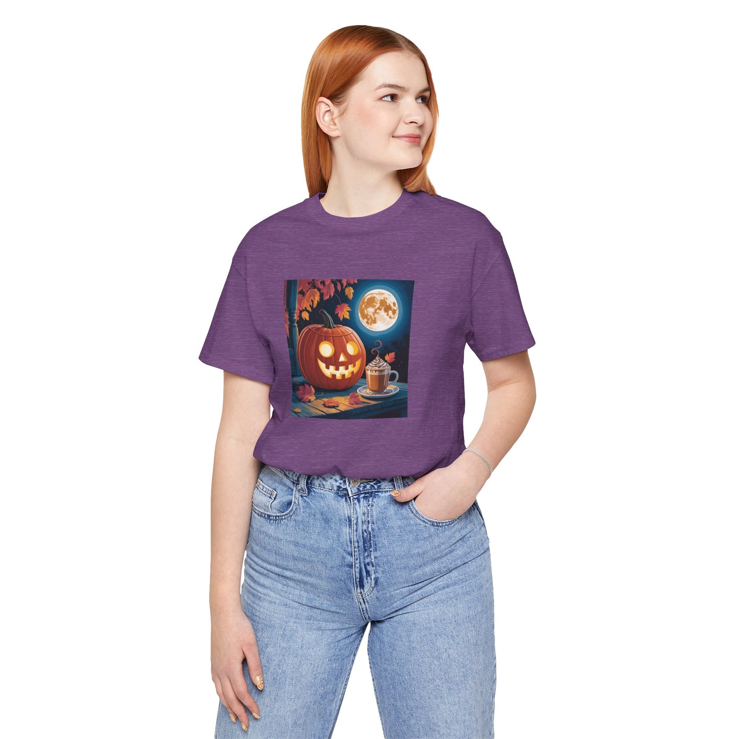 Fall In Love With Fall, Unisex Fall T-Shirt, Halloween Shirt, Cozy Fall Apparel, Seasonal Graphic Tee, Pumpkin Spice Tee
