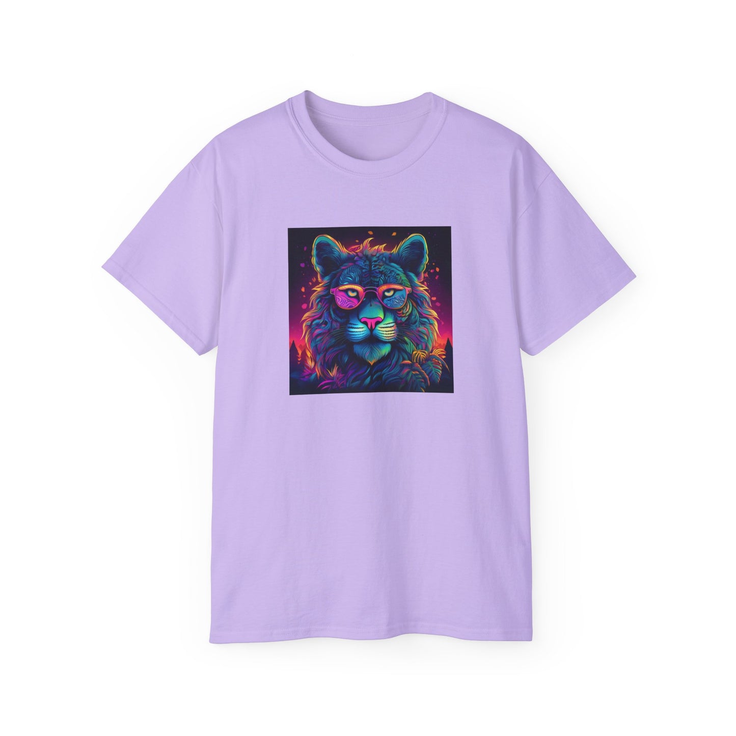 90's Style Colorful Lion Graphic Ultra Cotton Tee - Vibrant and Fun Wear
