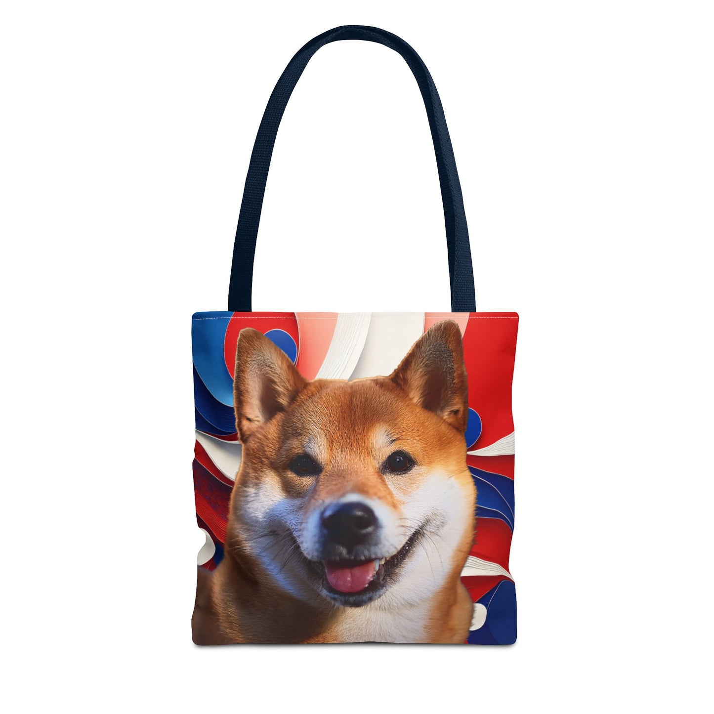 Shiba Inu Tote Bag - Patriotic Red White and Blue Design