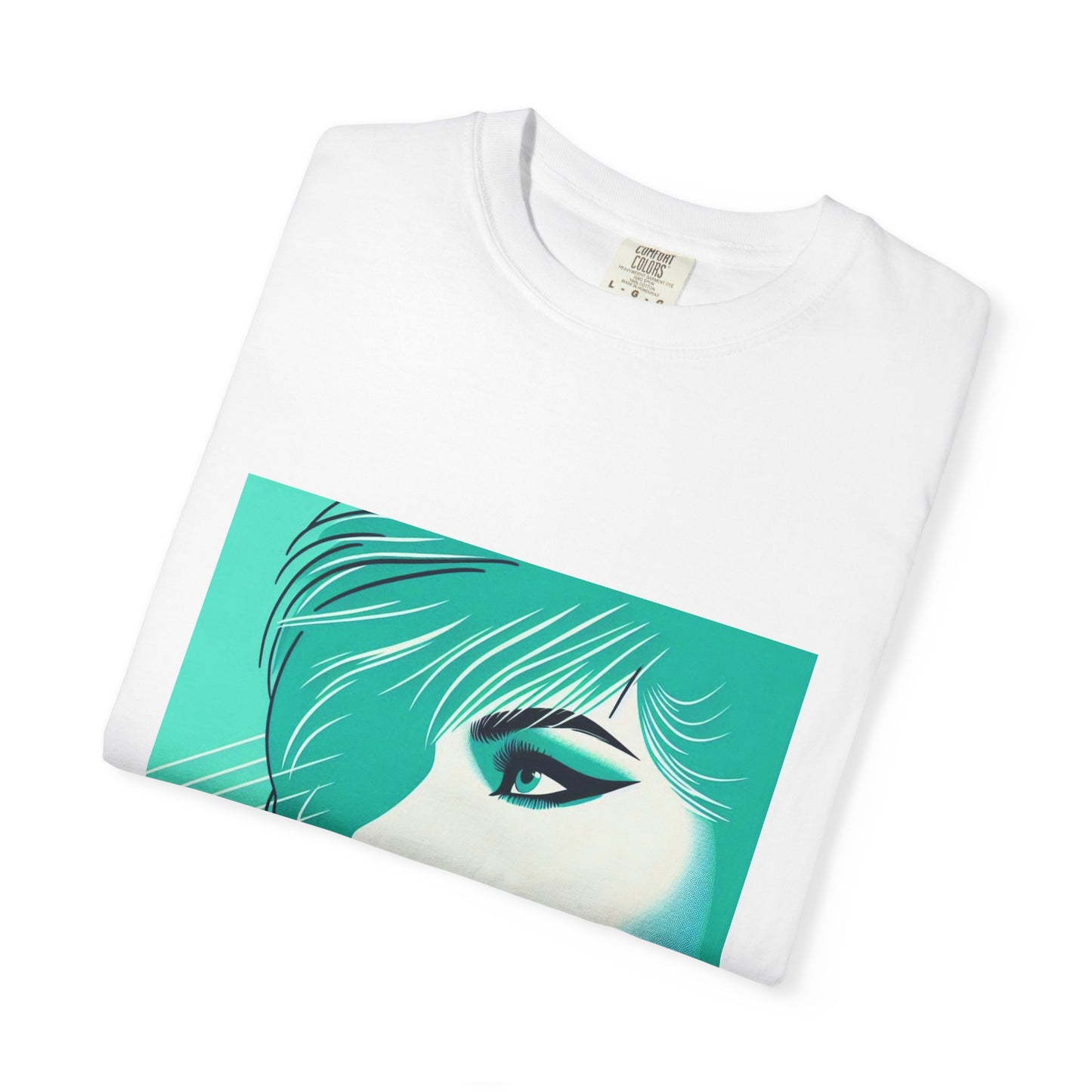 Vintage Lady Portrait T-shirt, 1980s Art Style, Retro Graphic Tee, Unisex Graphic Tee, Hipster Fashion Shirt