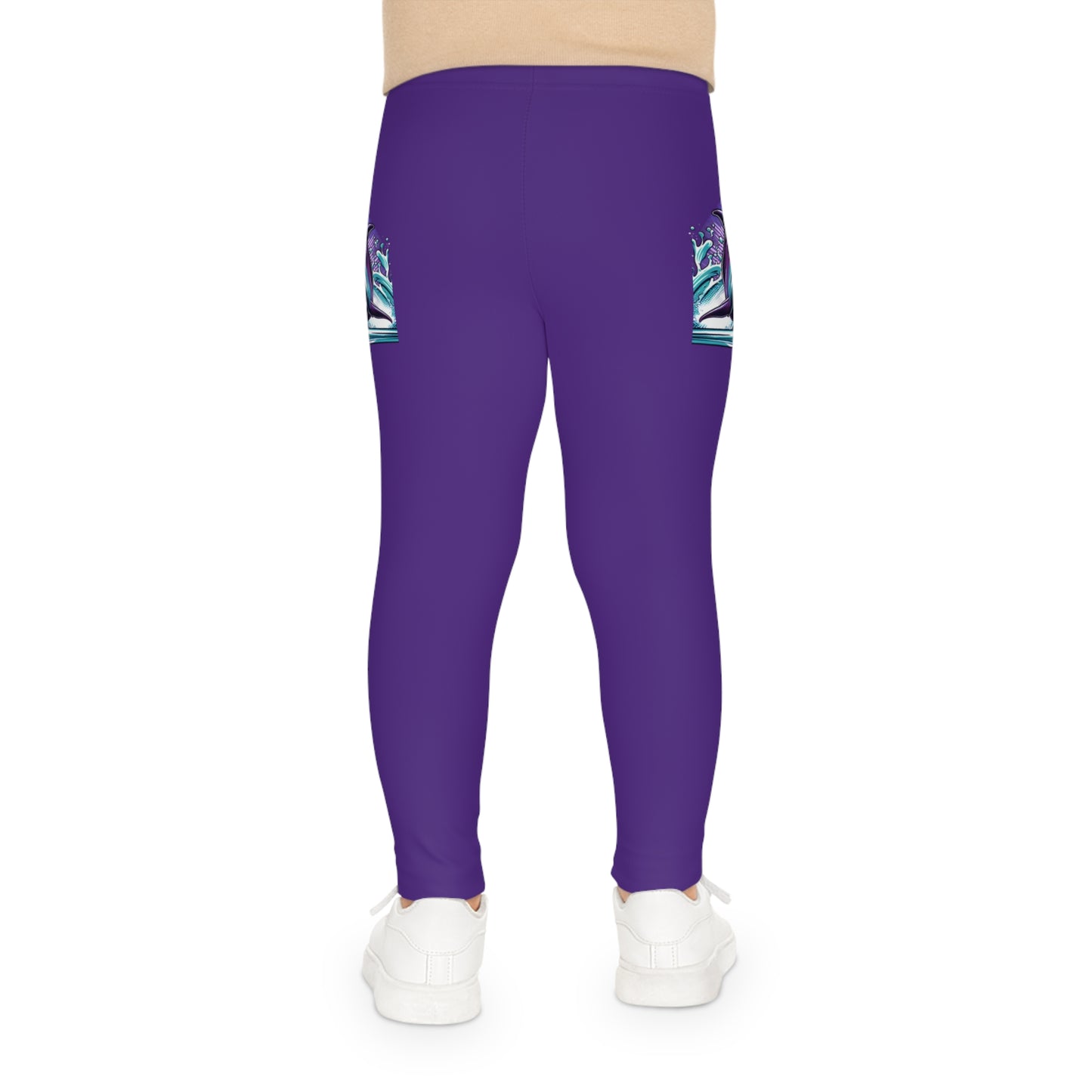 Colorful Dolphin Kids Leggings - Fun & Stylish Activewear for Young Explorers